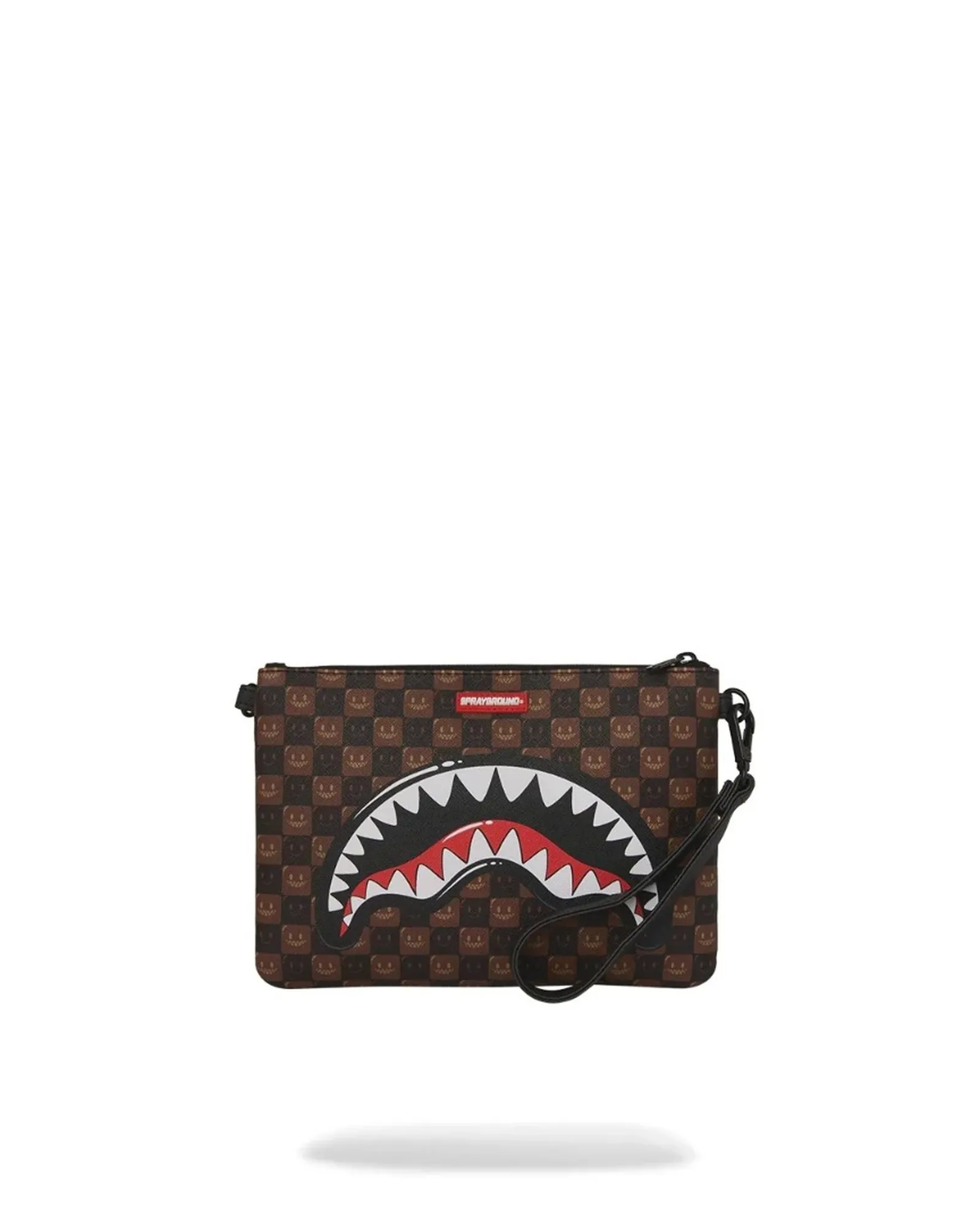 Sprayground Pochette Sharks In Paris Wtf Bubble Brown Check Marrone 910B9307Nsz 188772