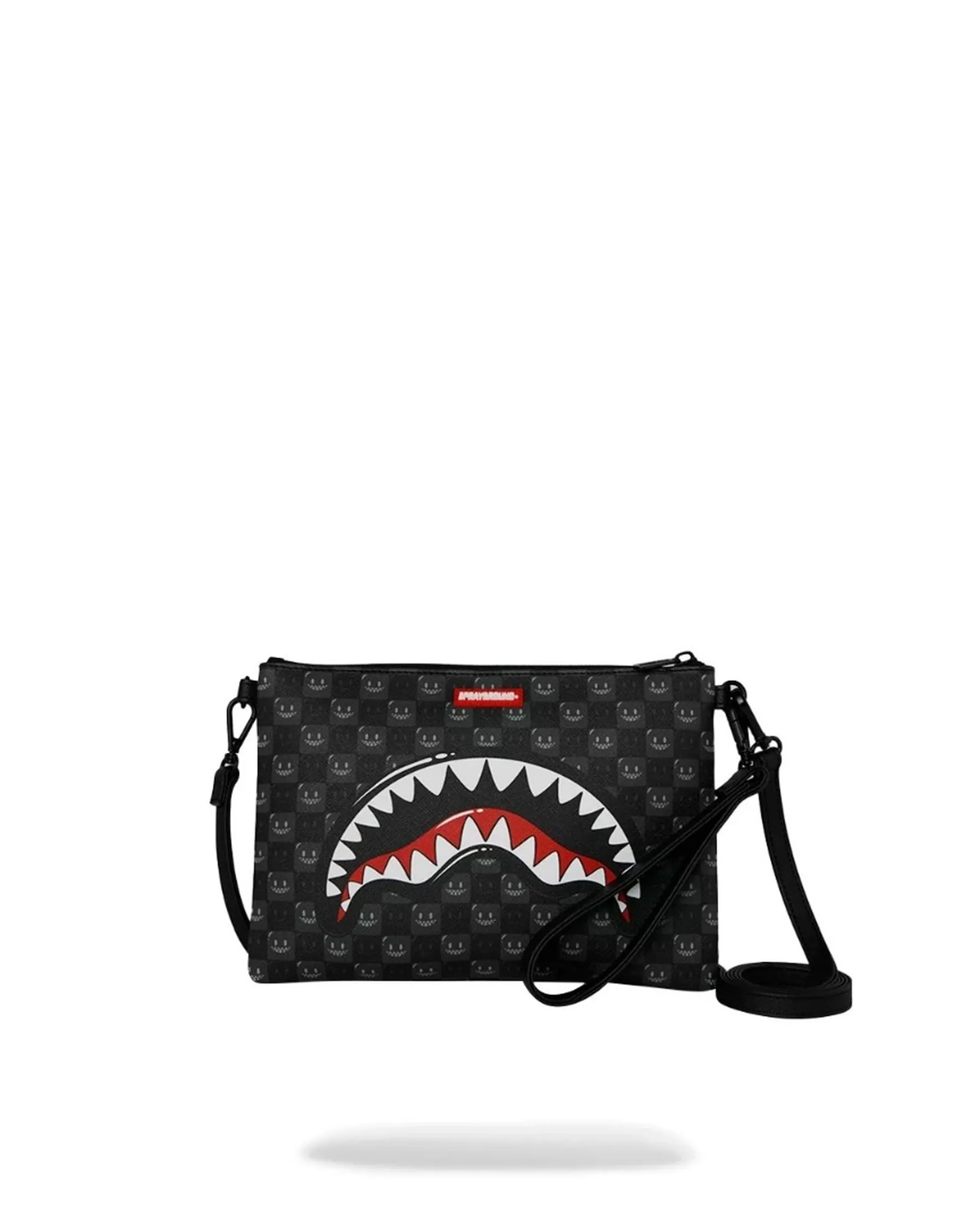 Sprayground Pochette Sharks In Paris Wtf Bubbly Black Check Nero 910B9318Nsz 188774