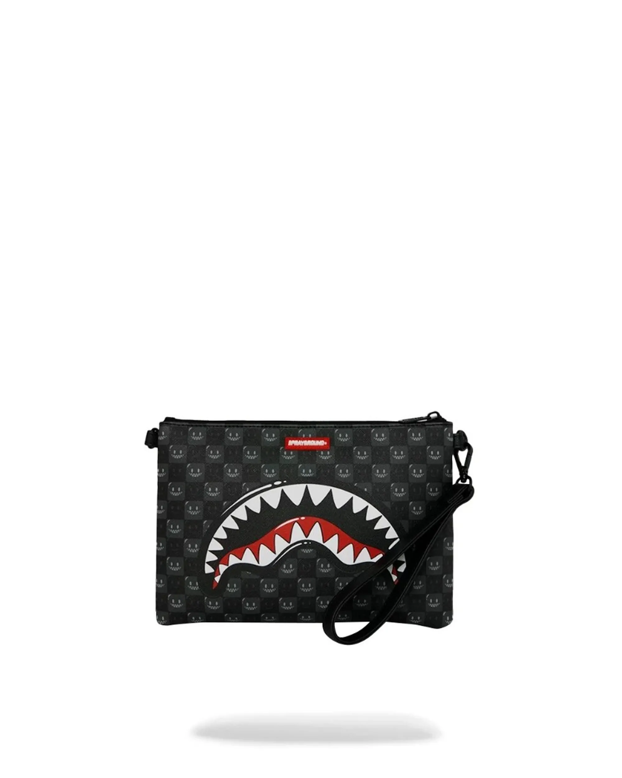 Sprayground Pochette Sharks In Paris Wtf Bubbly Black Check Nero 910B9318Nsz 188776