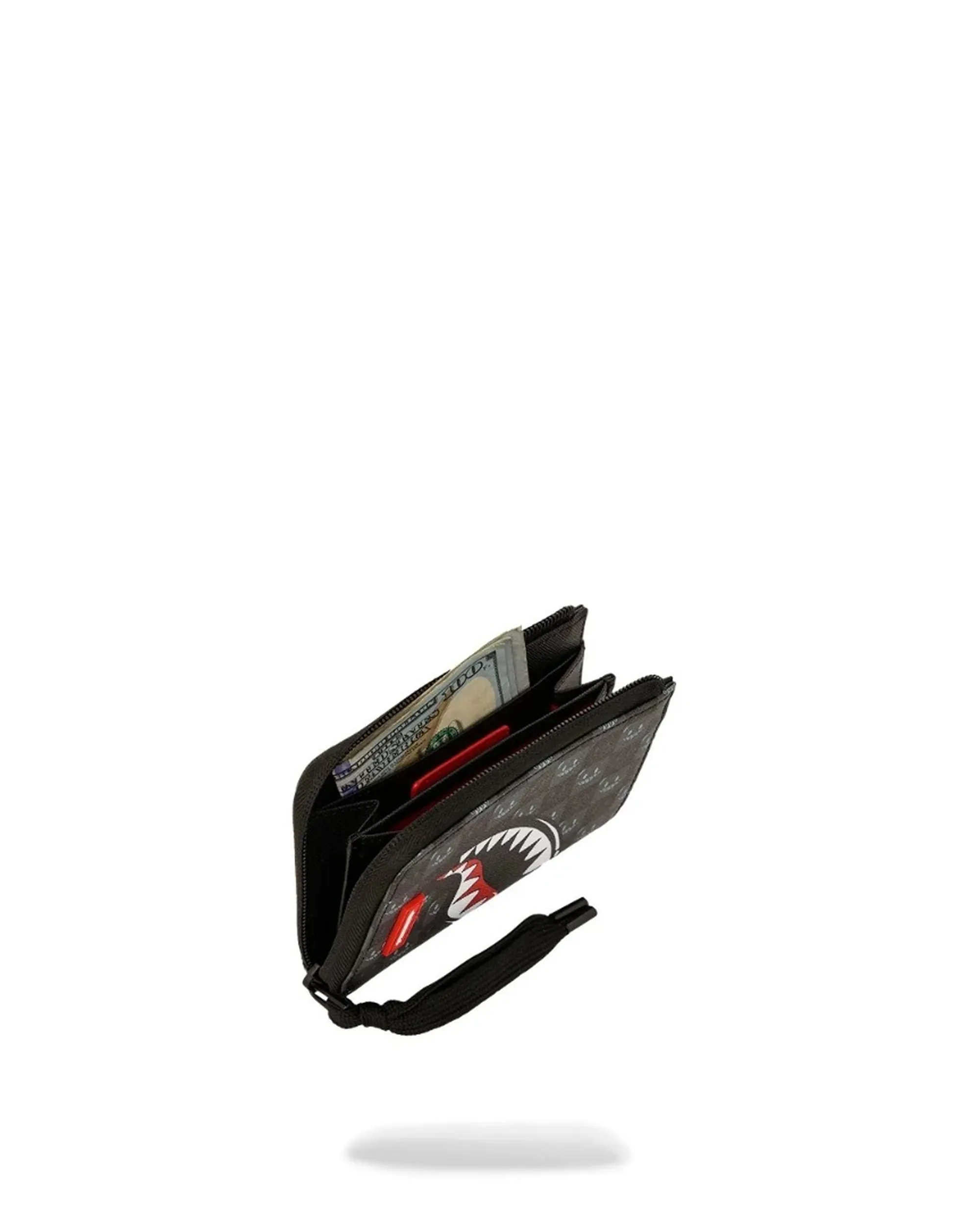 Sprayground B'Sharks In Paris Wtf Bubbly Black Check Wallet' Black 910W9315Nsz 188757