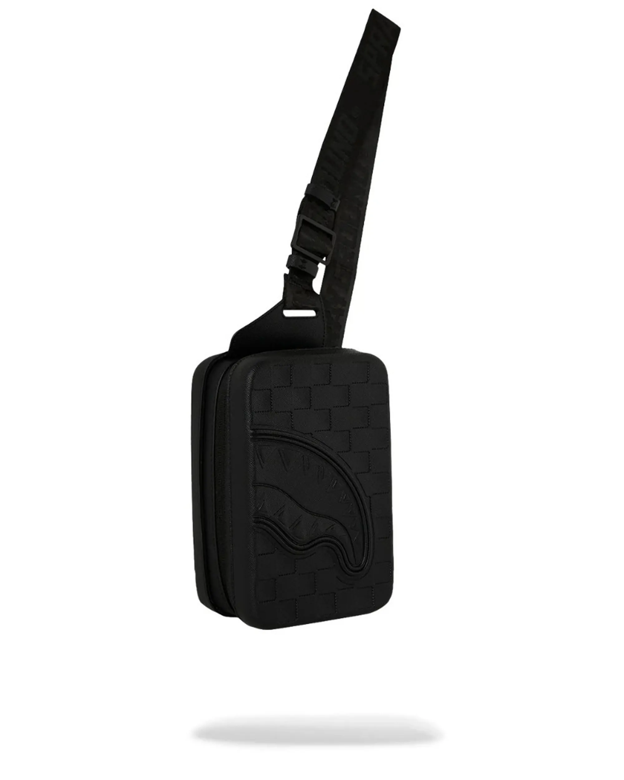 Sprayground B'Raised Check Hard Shell Sling' Black 910B9557Nsz 188747