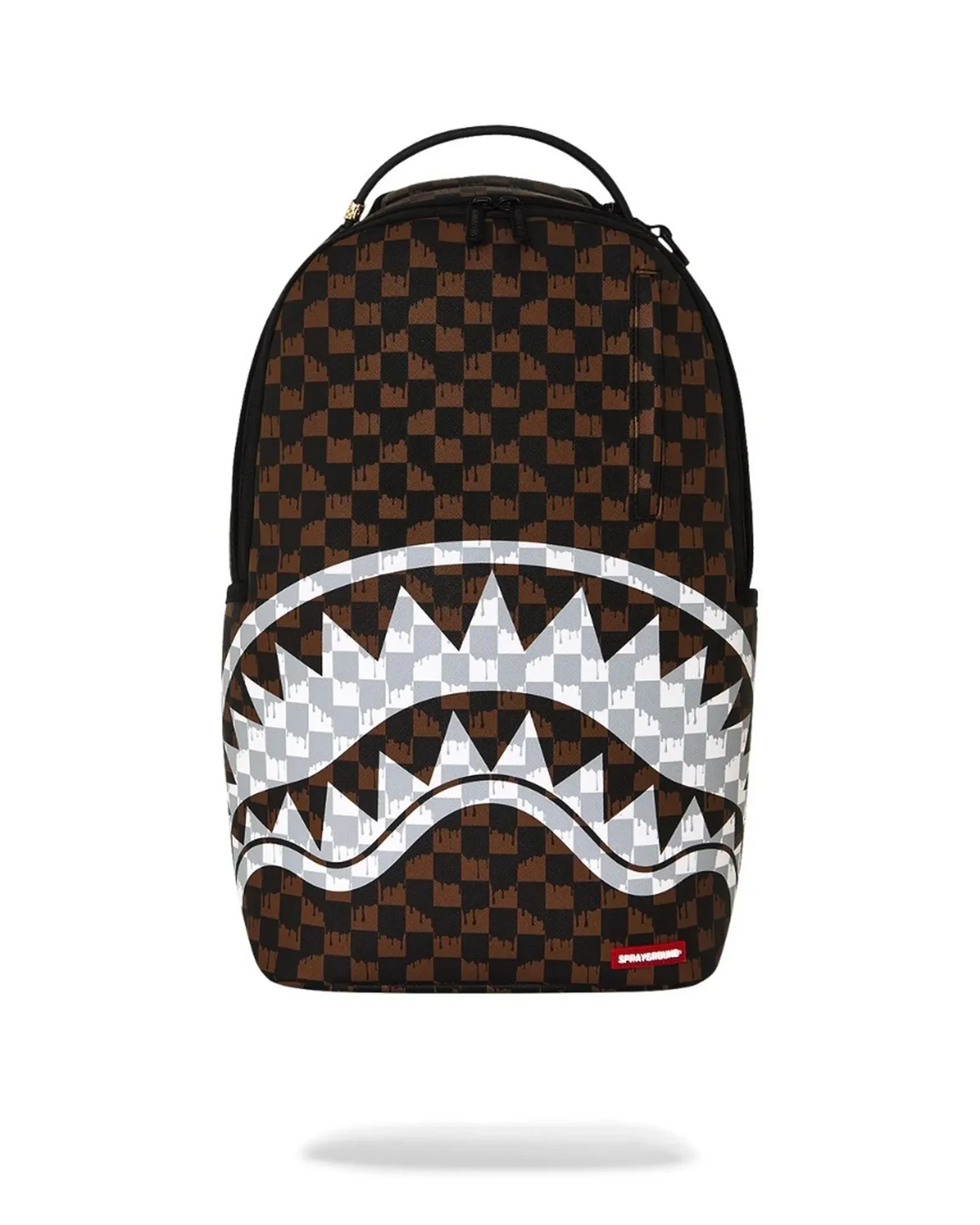 Sprayground Zaino Brown And Cream Drip Check Shark Marrone 910B8552Nsz 186360