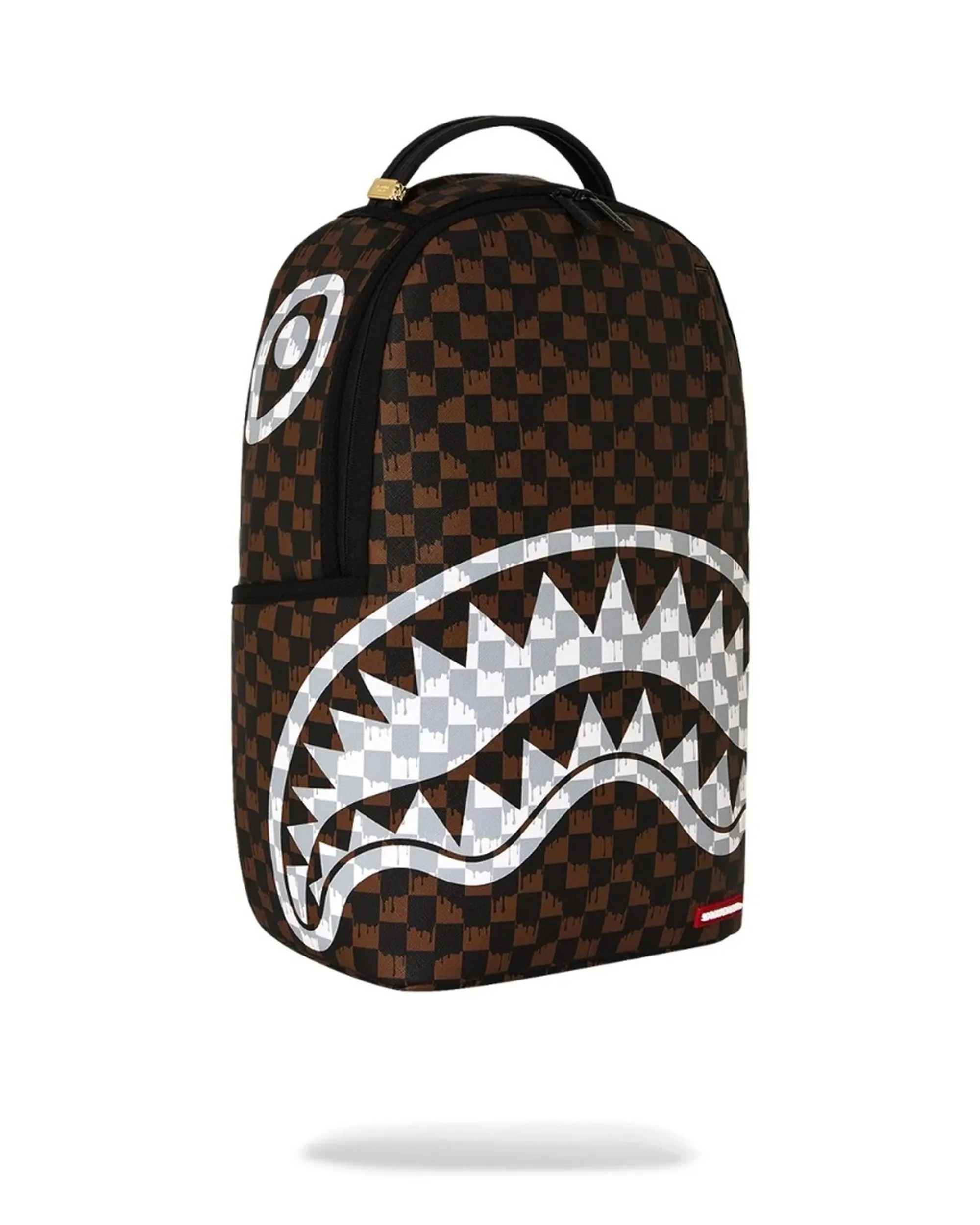 Sprayground Zaino Brown And Cream Drip Check Shark Marrone 910B8552Nsz 186361