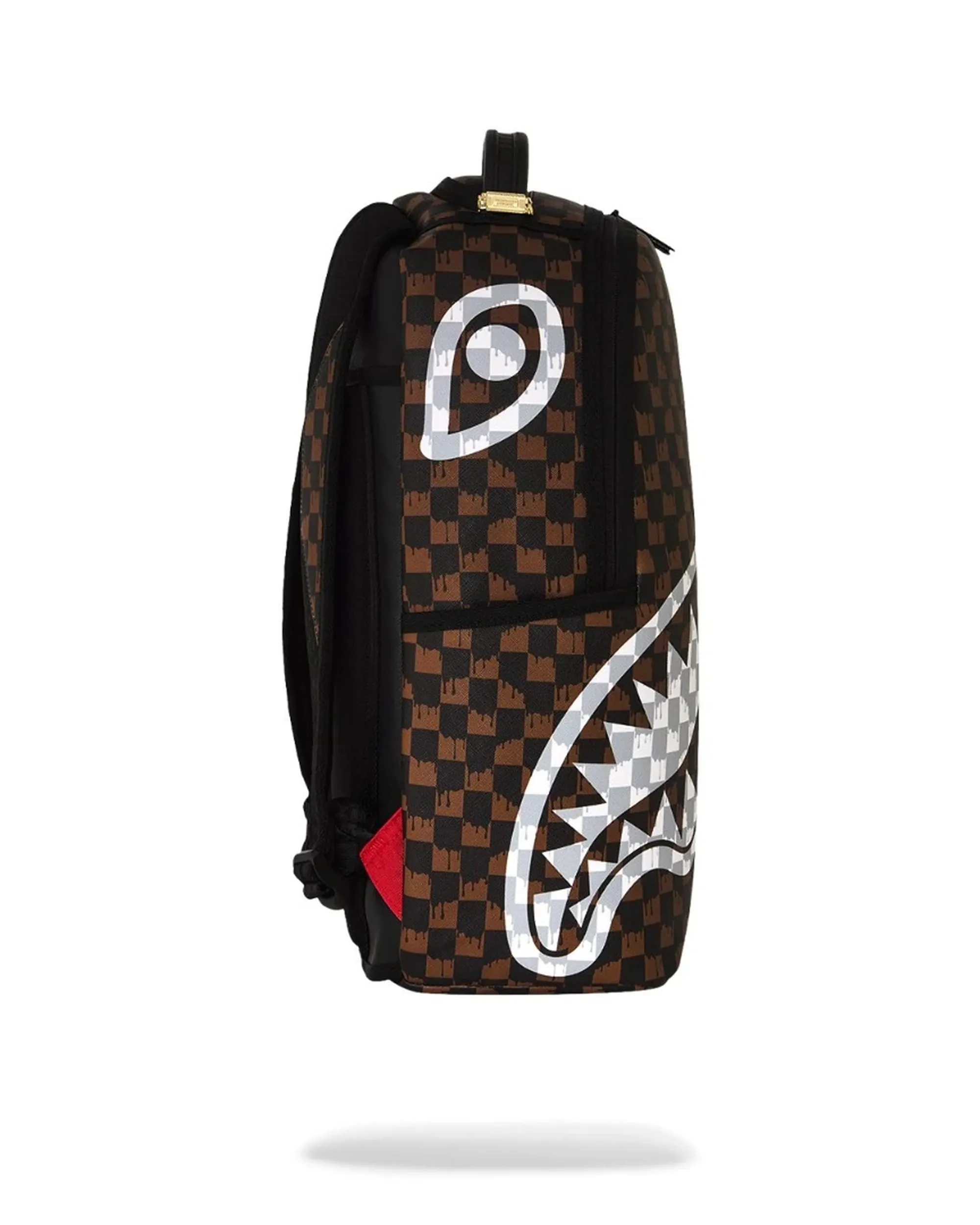 Sprayground Zaino Brown And Cream Drip Check Shark Marrone 910B8552Nsz 186362