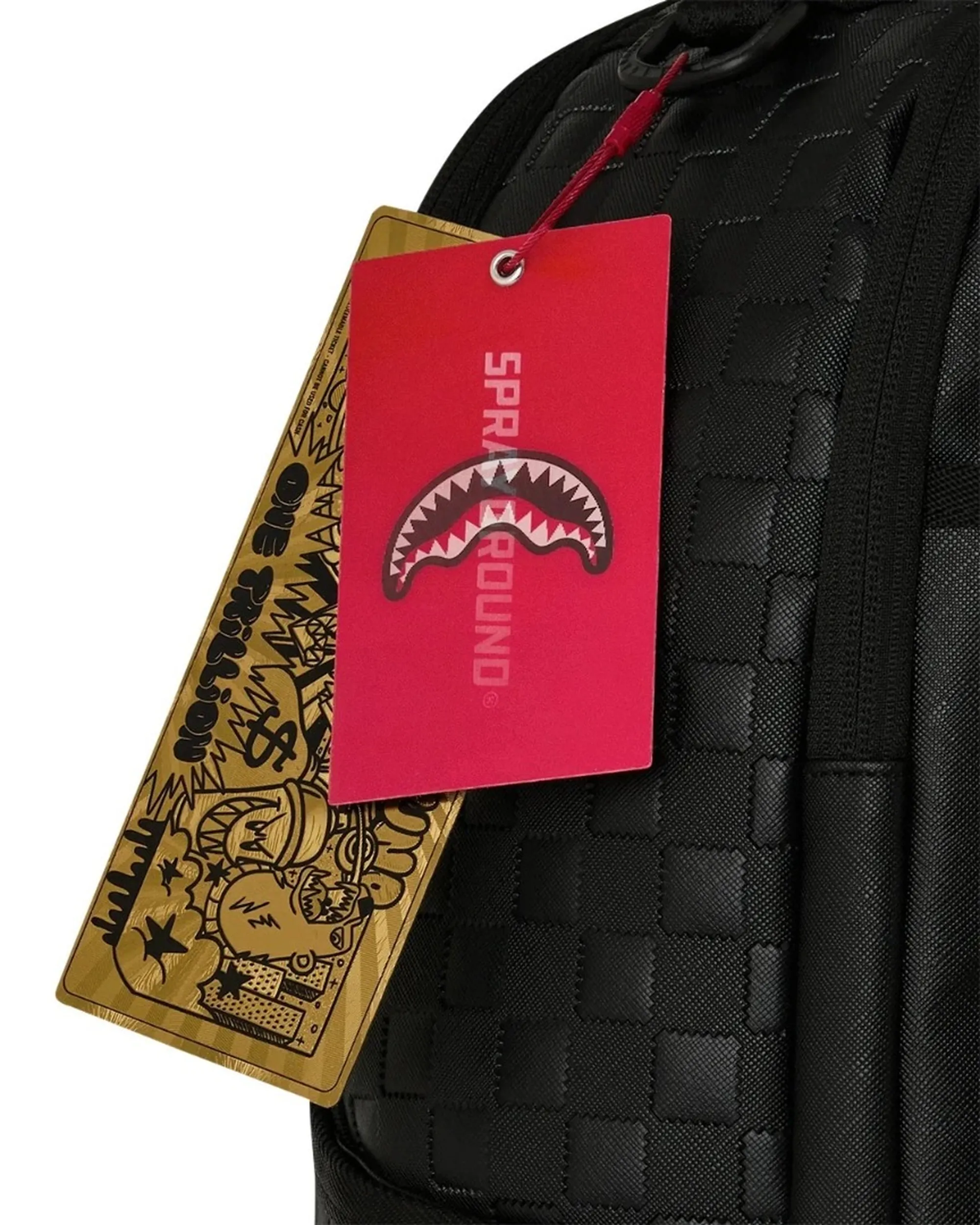Sprayground B'Raised Check Backpack' Black 910B8876Nsz 188792