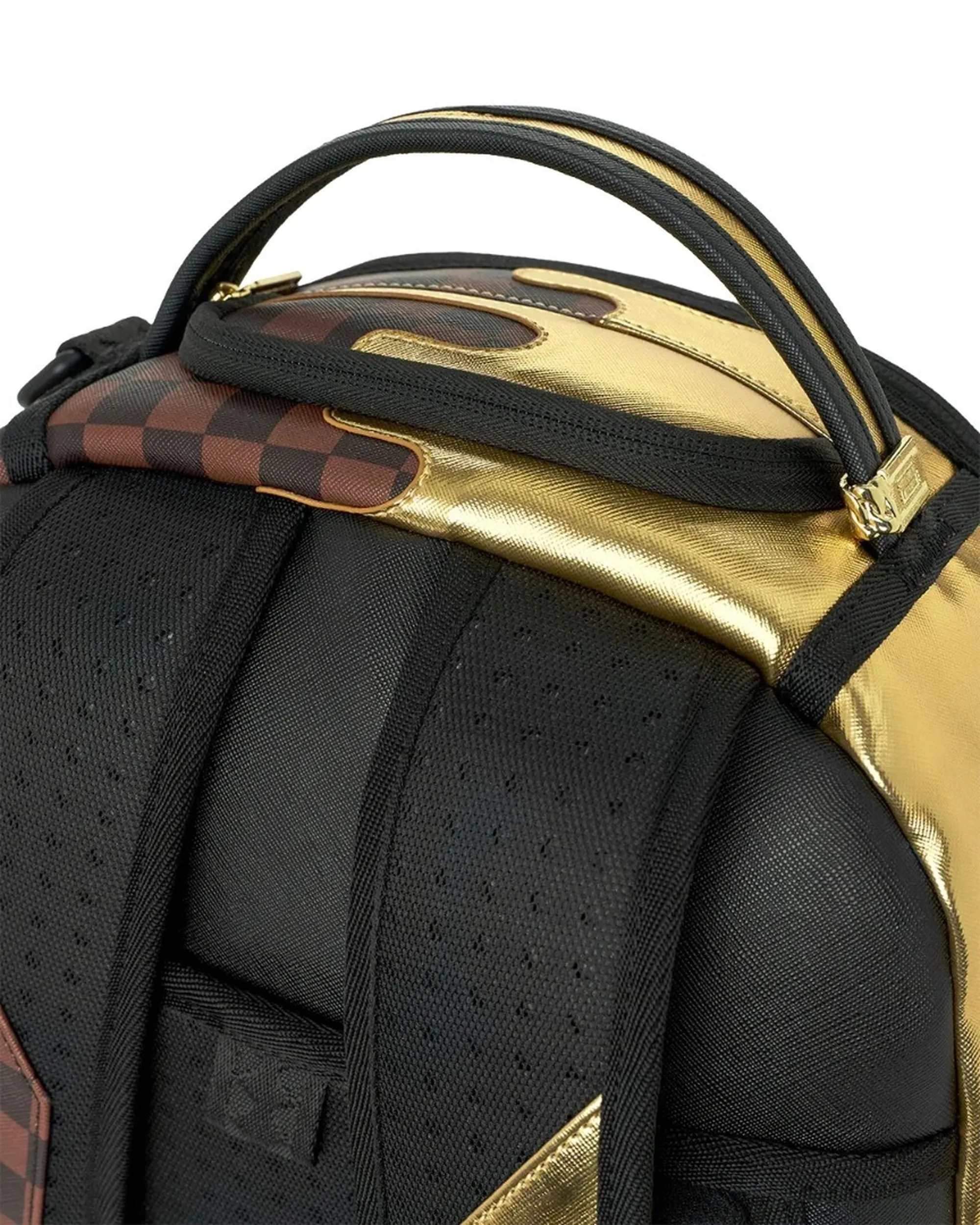 Sprayground Zaino Sharks In Paris Gold Drip Marrone 910B9250Nsz 186335