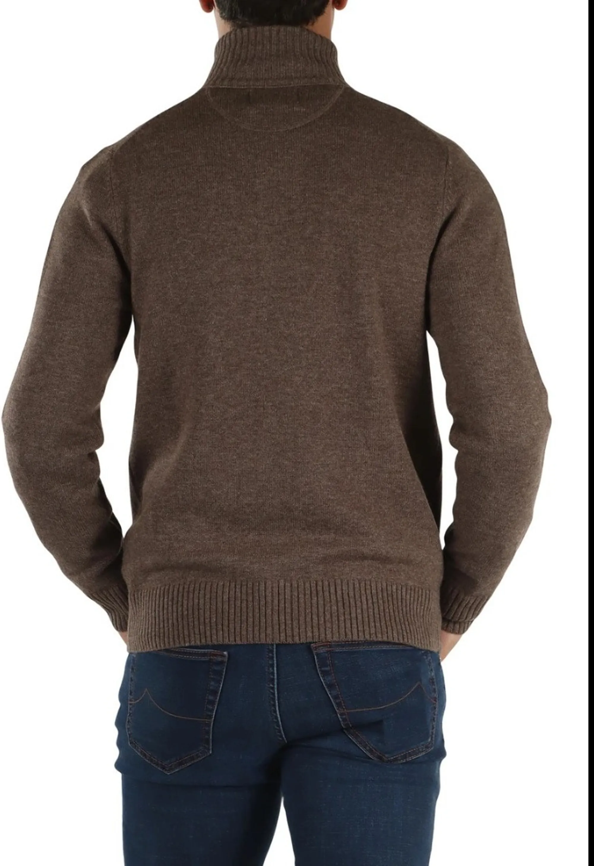 Sun 68 B'Cardigan Buttons Warm Wool' Turtledove K46113 196012