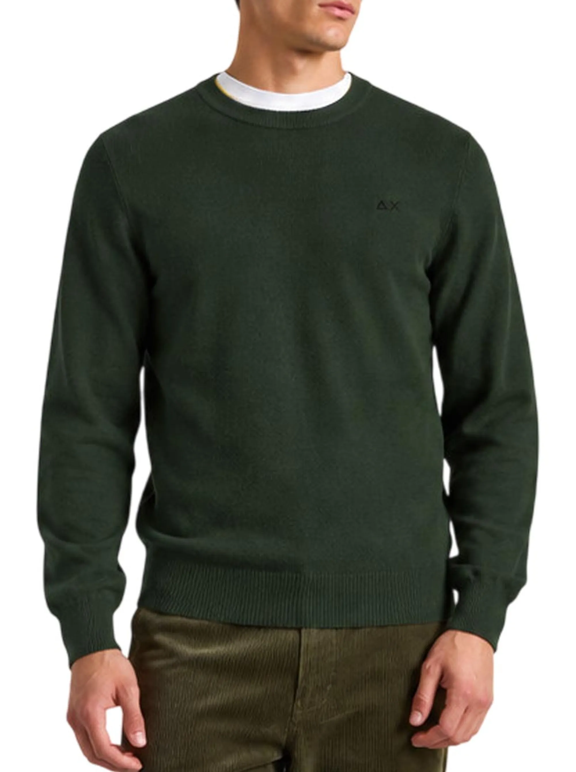 Sun 68 B'Basic Sweater' Dark Green K46101 201898