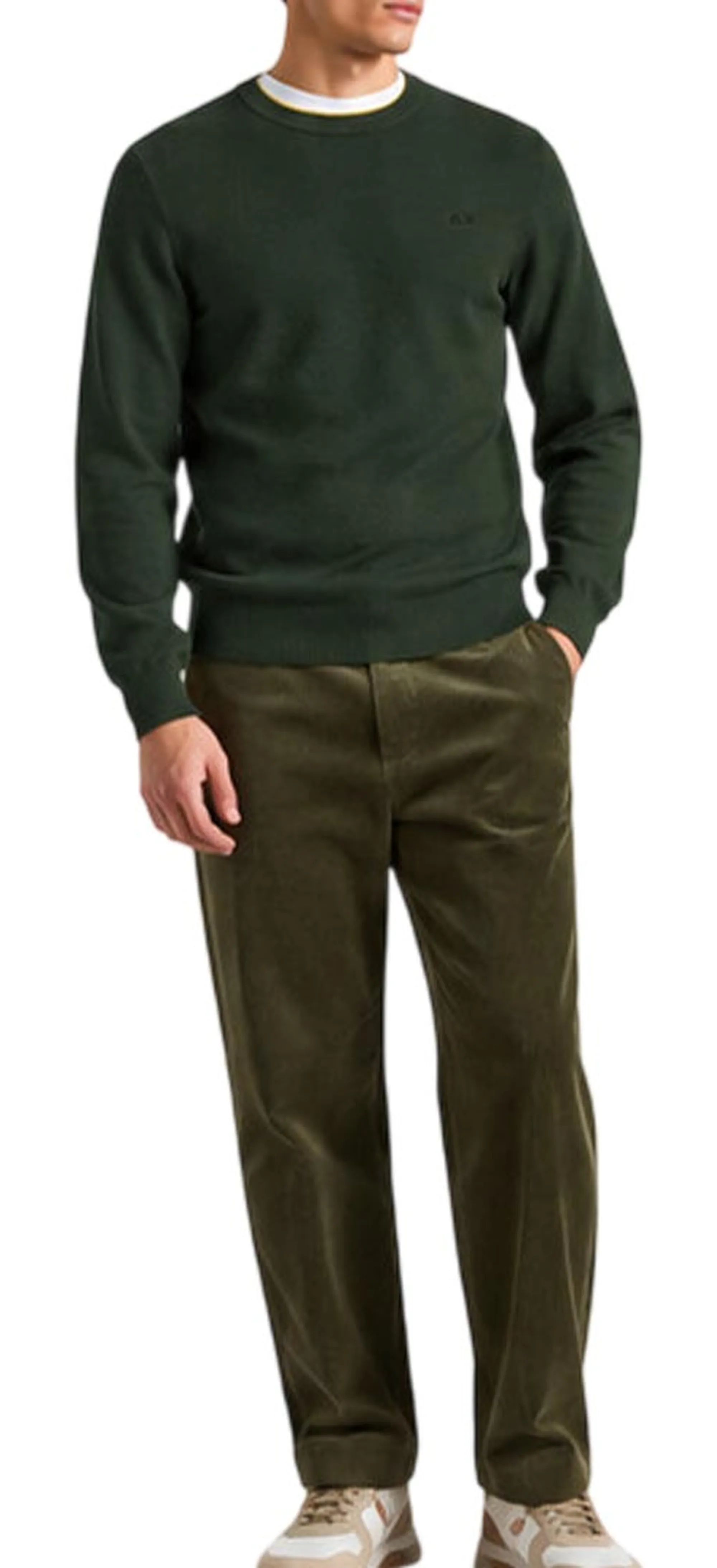 Sun 68 B'Basic Sweater' Dark Green K46101 201900