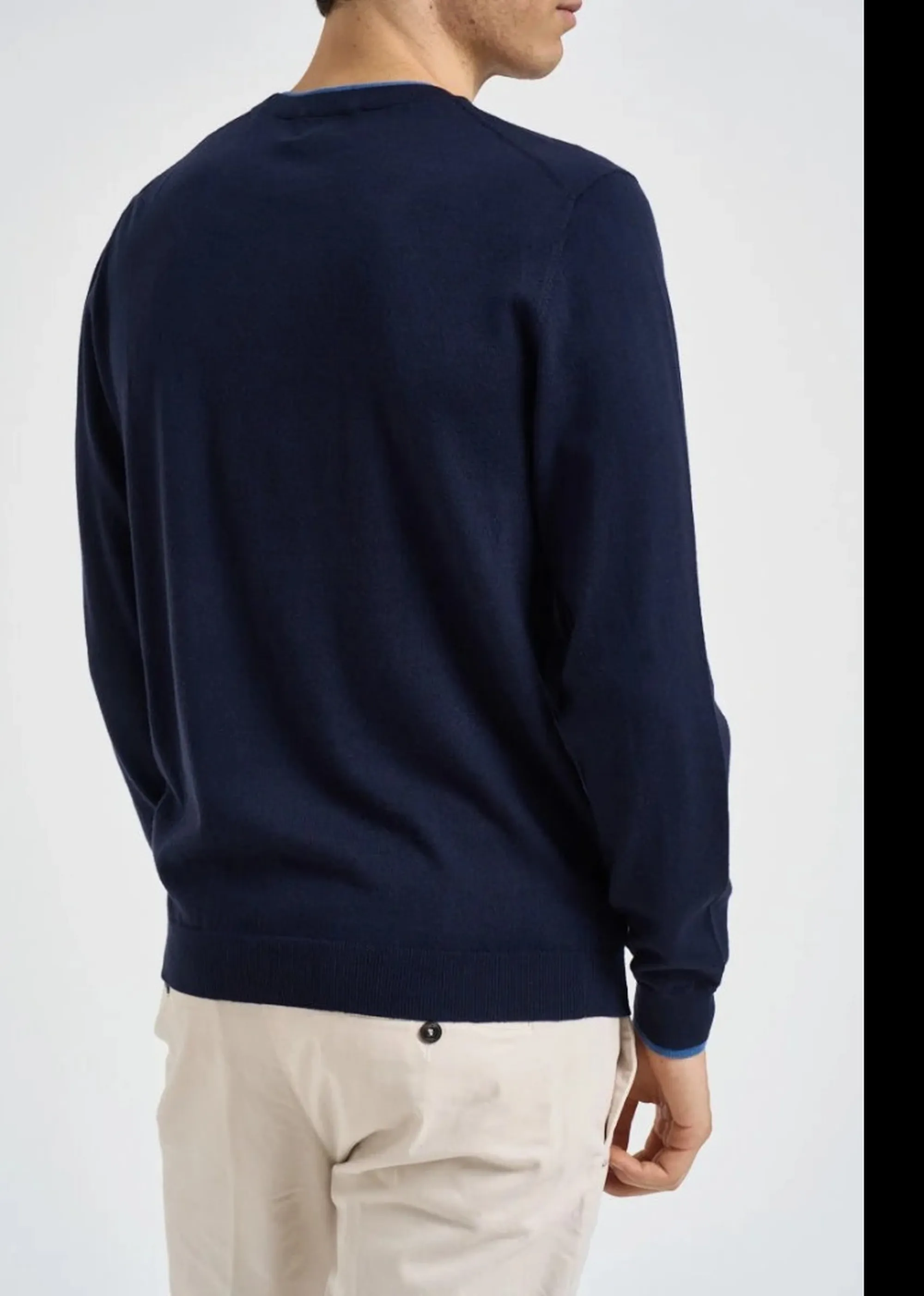 Sun 68 B'Double Rib Sweater' Blu K46159 196015