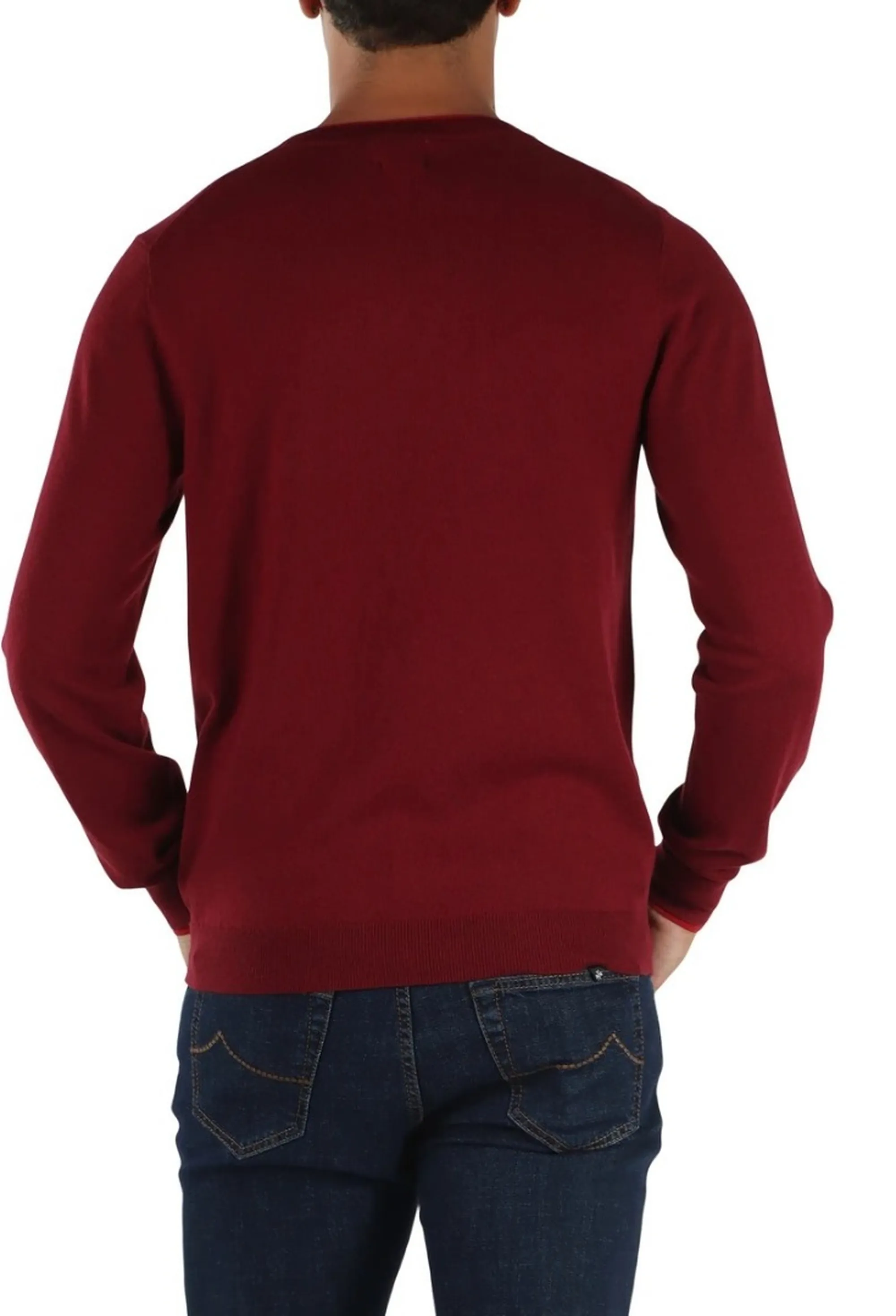 Sun 68 B'Double Rib Sweater' Bordeaux K46159 196020