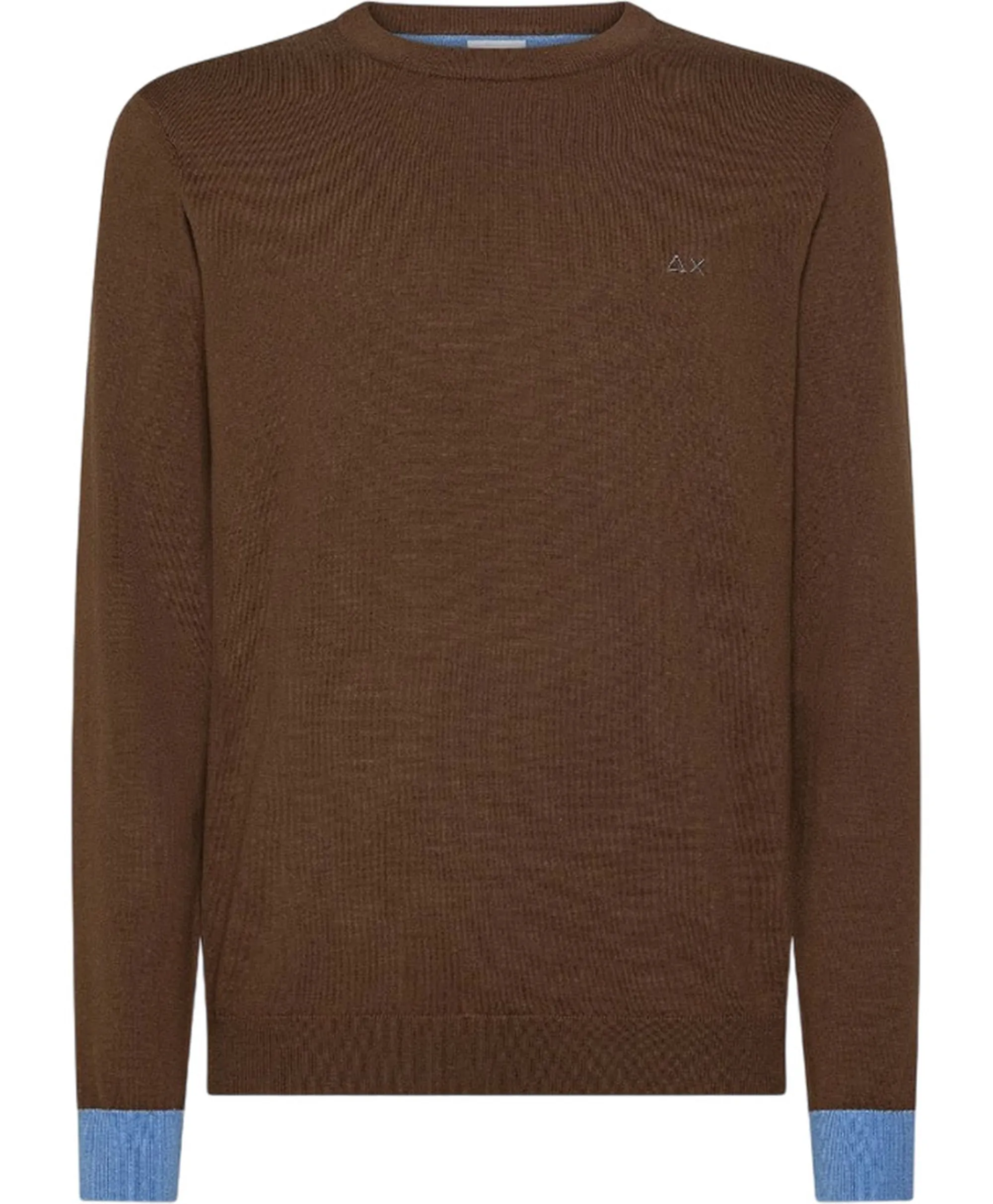 Sun 68 Maglia Elbow Contrast Marrone K45143 167803