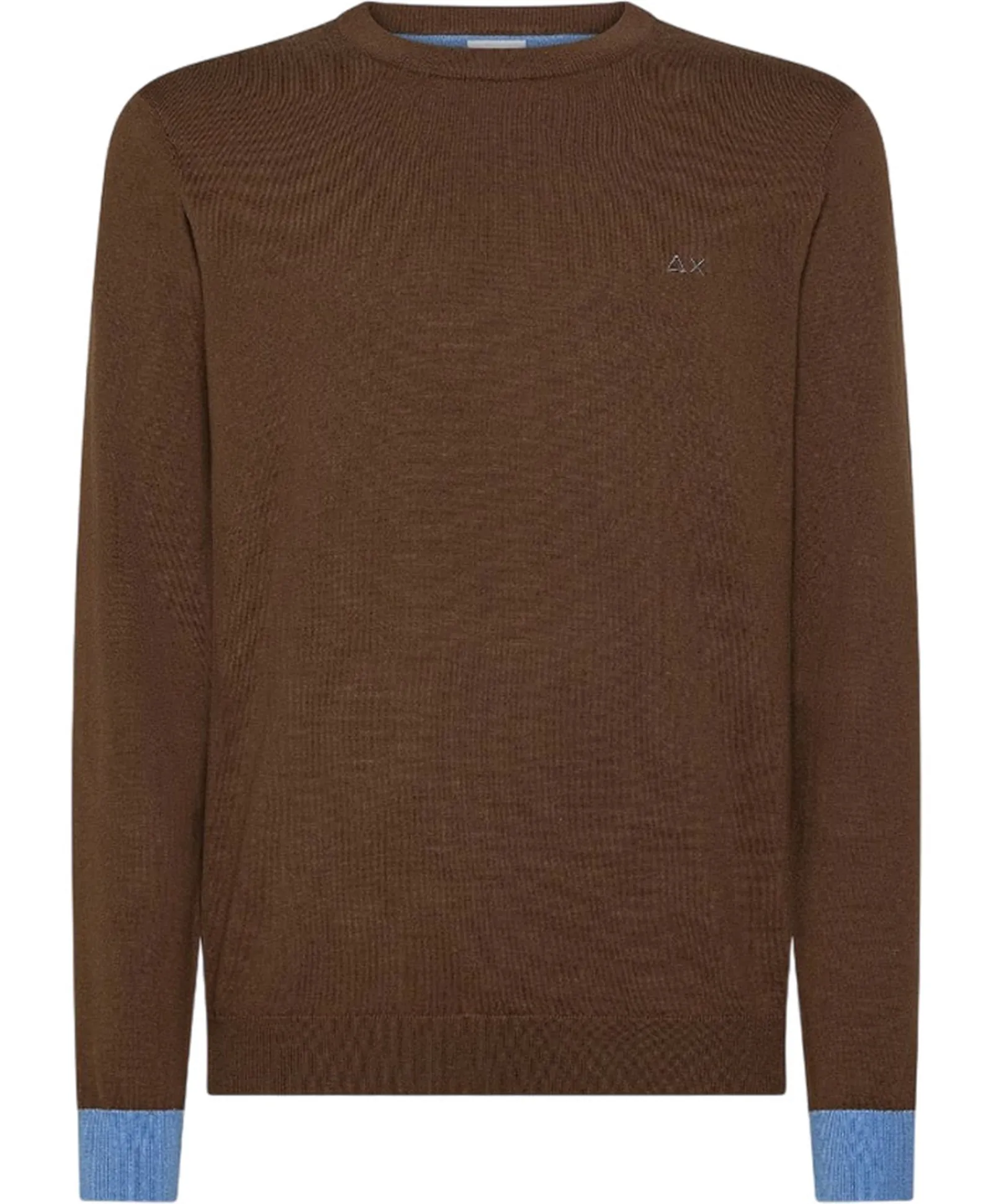 Sun 68 Maglia Elbow Contrast Marrone K45143 167803