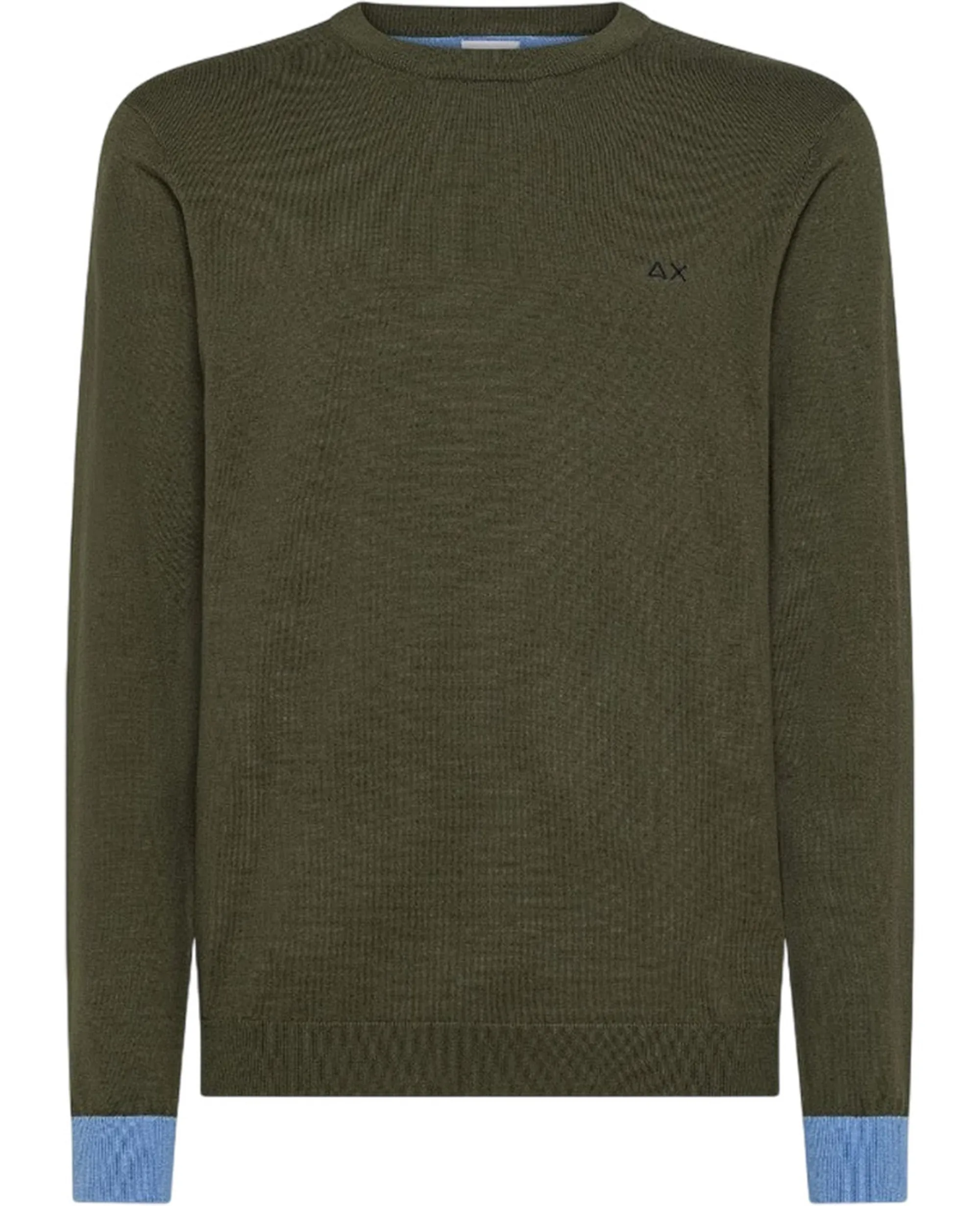 Sun 68 Maglia Elbow Contrast Militare K45143 167807