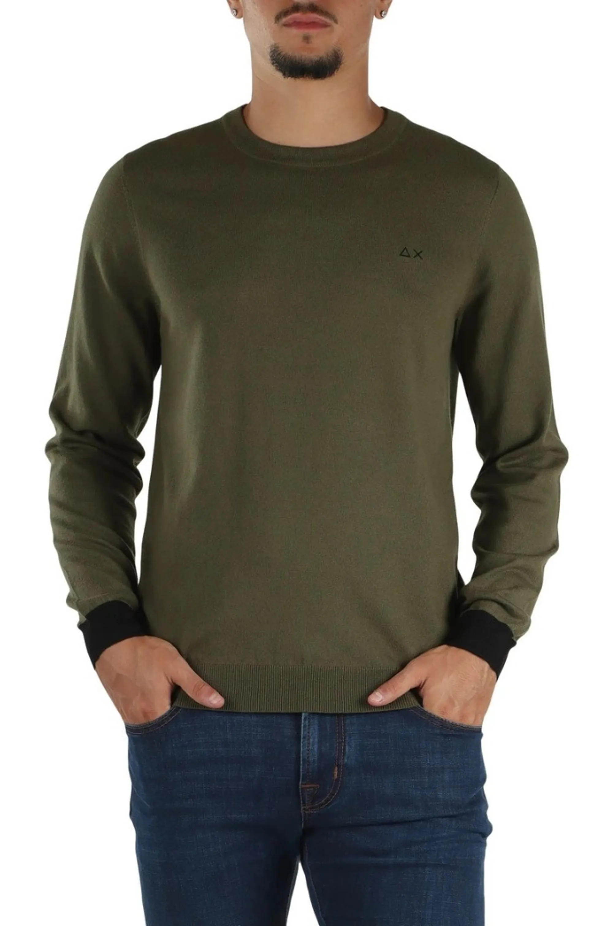 Sun 68 B'Elbow Contrast Jersey' Military K46160 196038