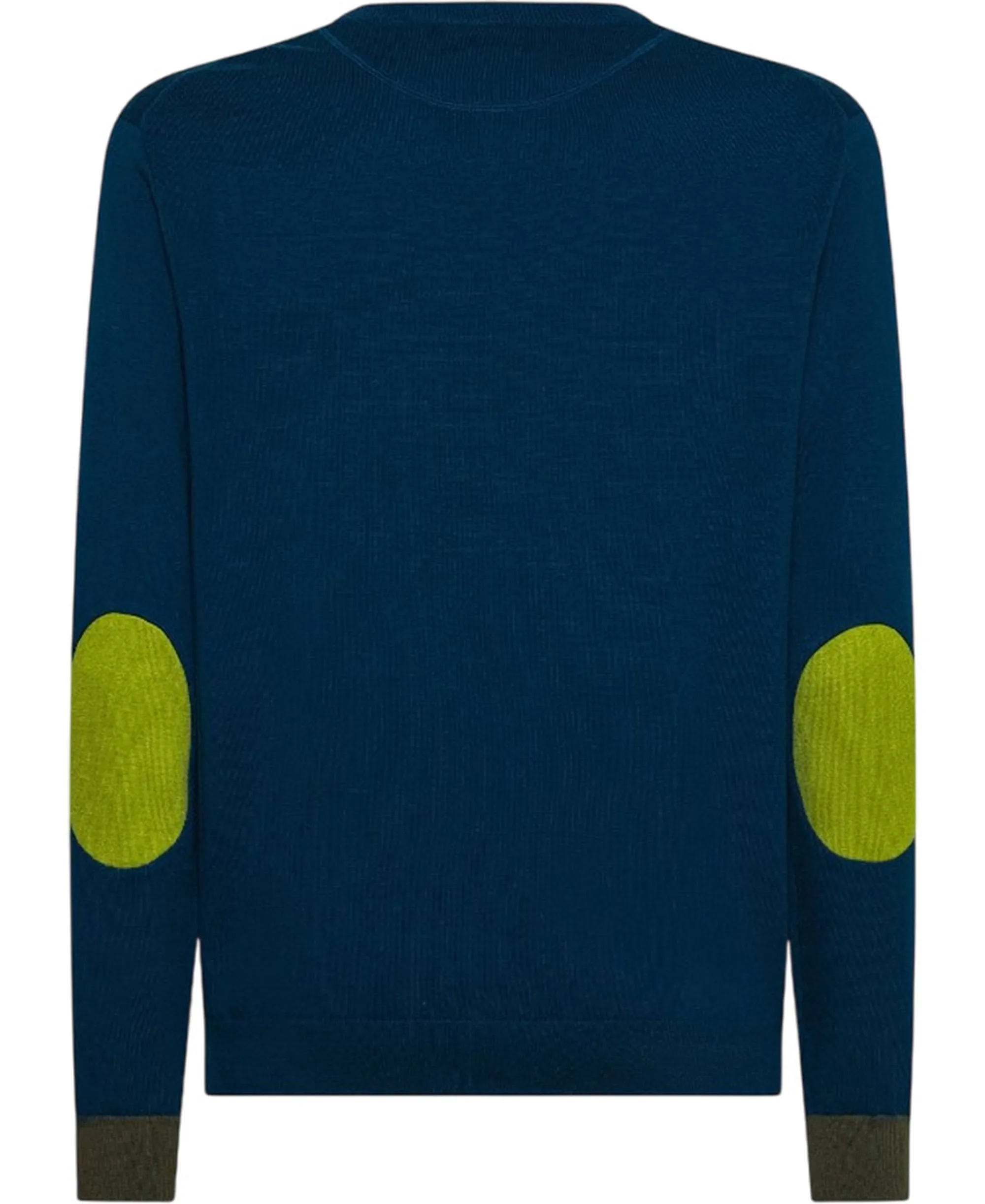 Sun 68 Maglia Elbow Contrast Petrolio K45143 167810