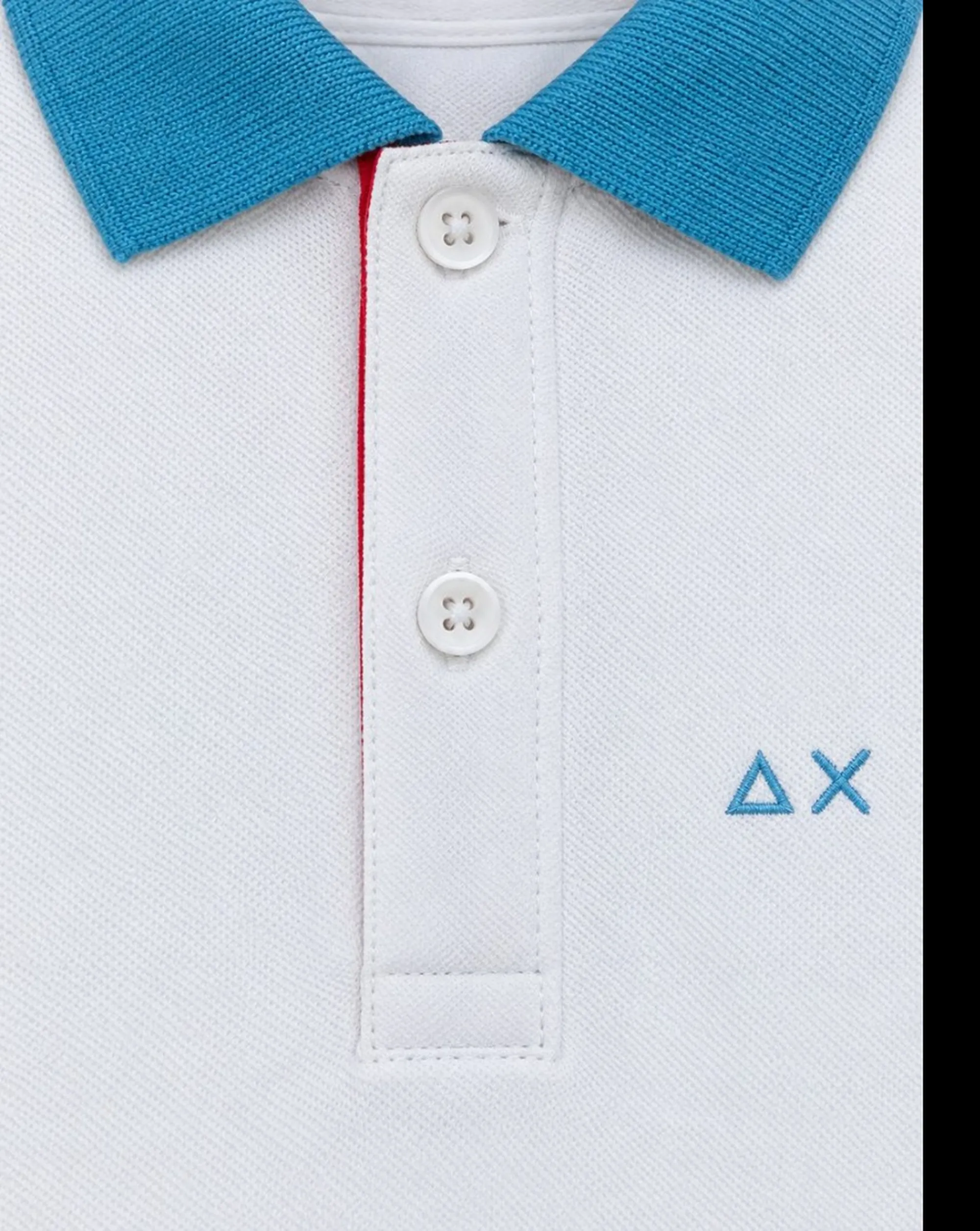 Sun 68 B'Polo 3 Color Way S/S' White A35116 199646
