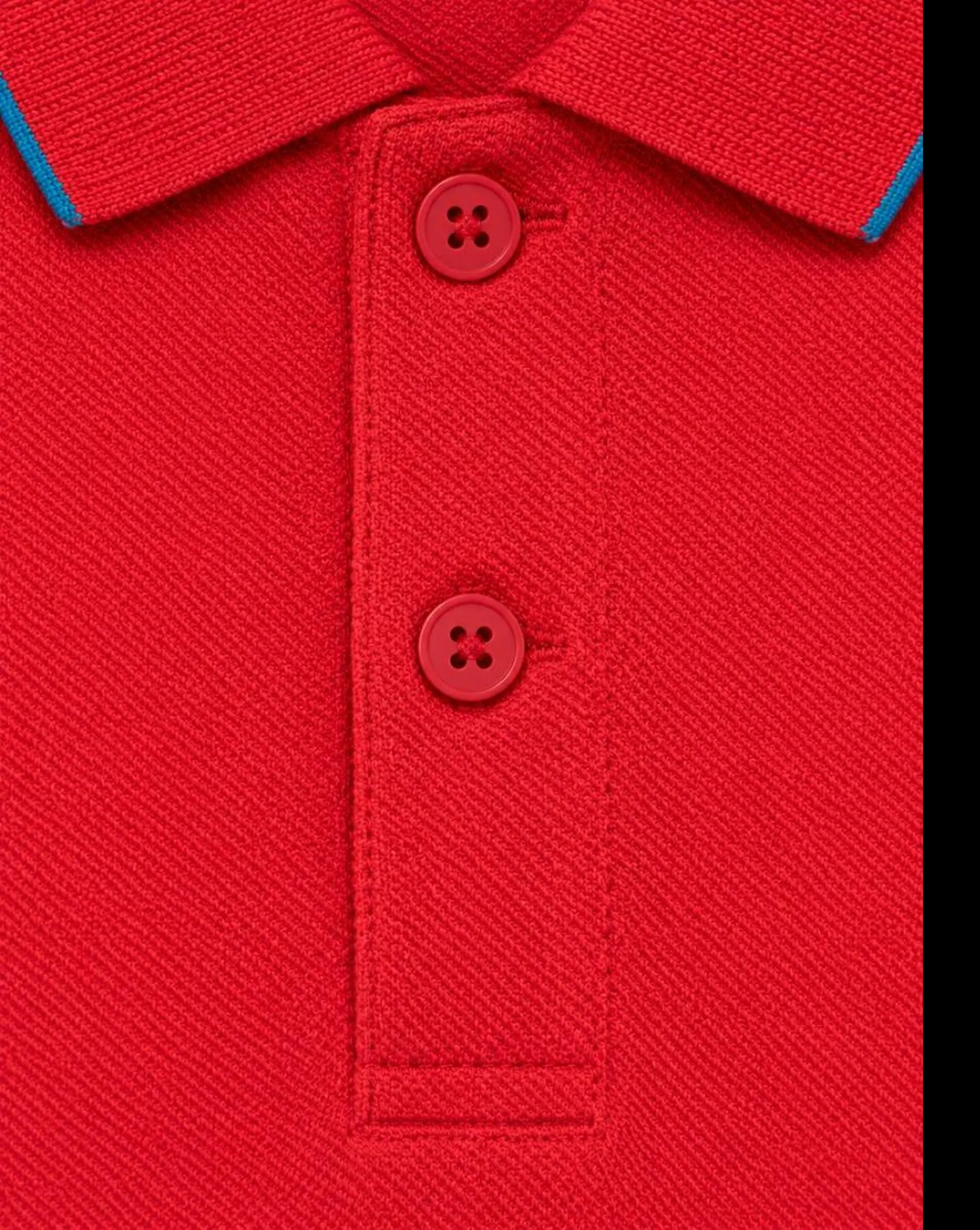 Sun 68 B'Polo Small Stripes On Collar S/S' Red A35110 199639