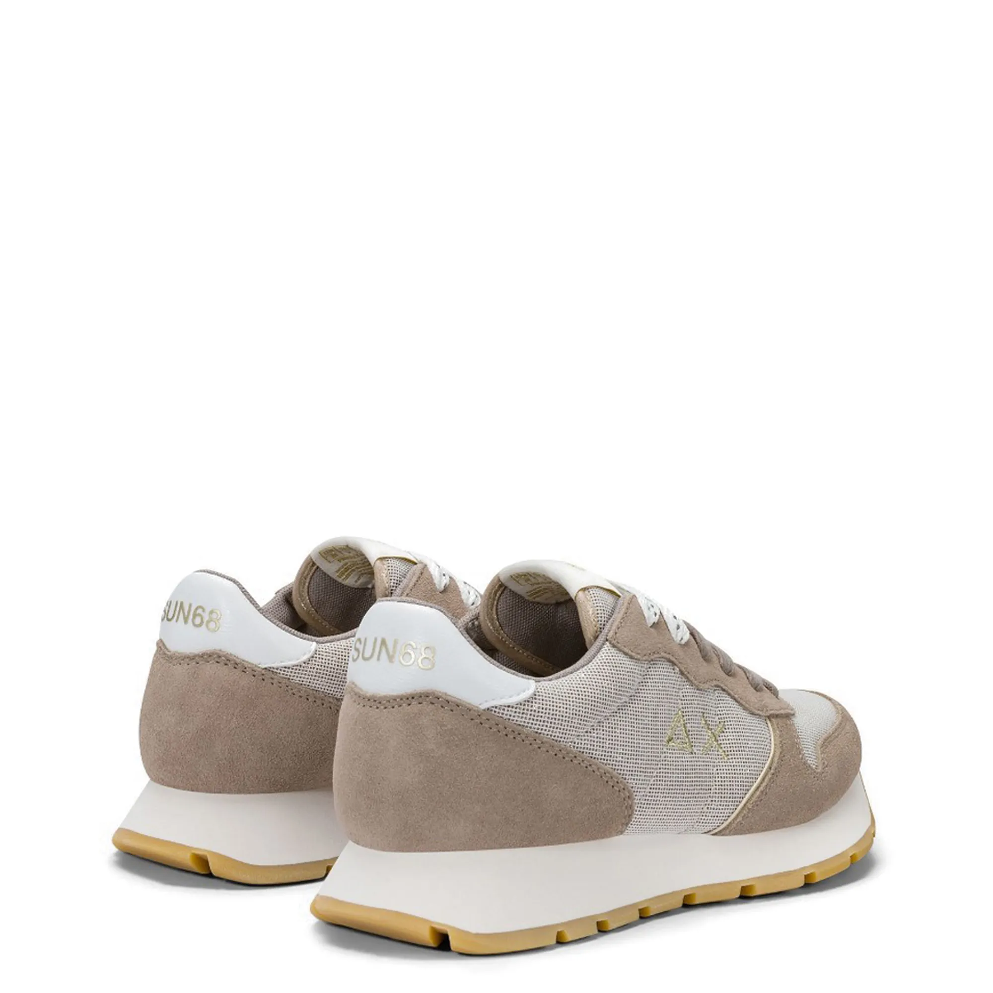 Sun 68 Sneakers Ally Glitter Textile Beige Z36203 175544