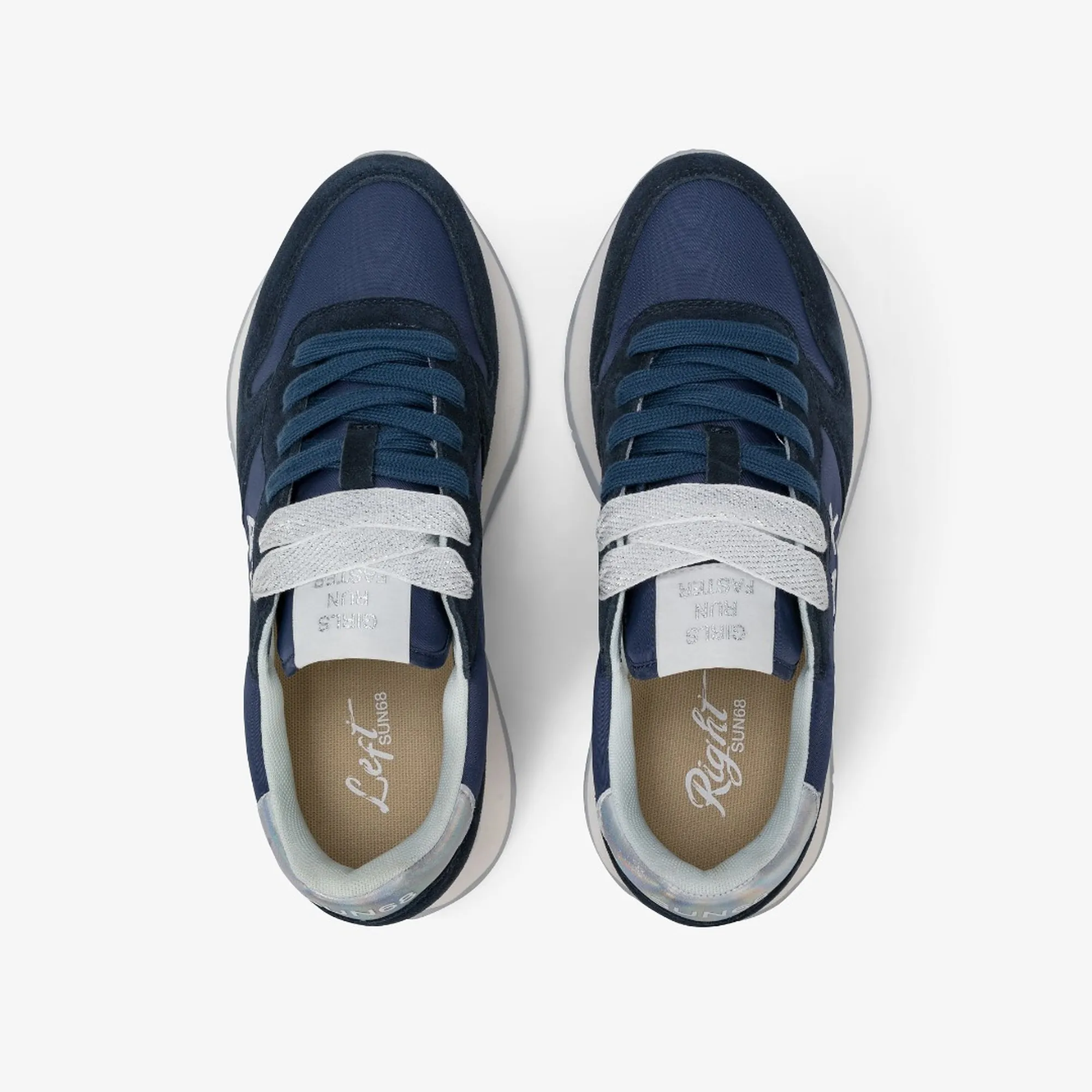 Sun 68 B'Sneakers Ally Gold Silver' Blu Z36202 175496