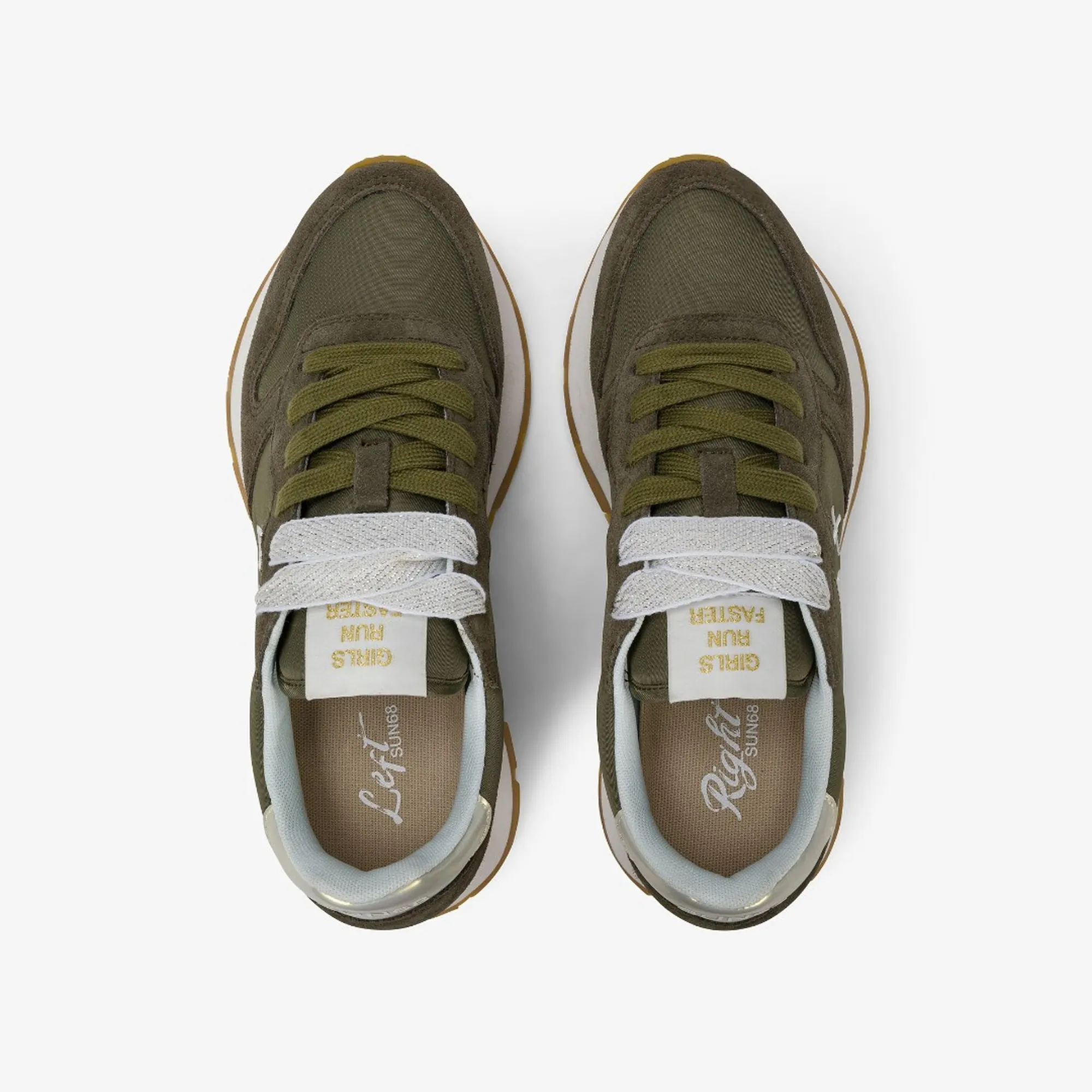 Sun 68 B'Sneakers Ally Gold Silver' Military Z36202 175500