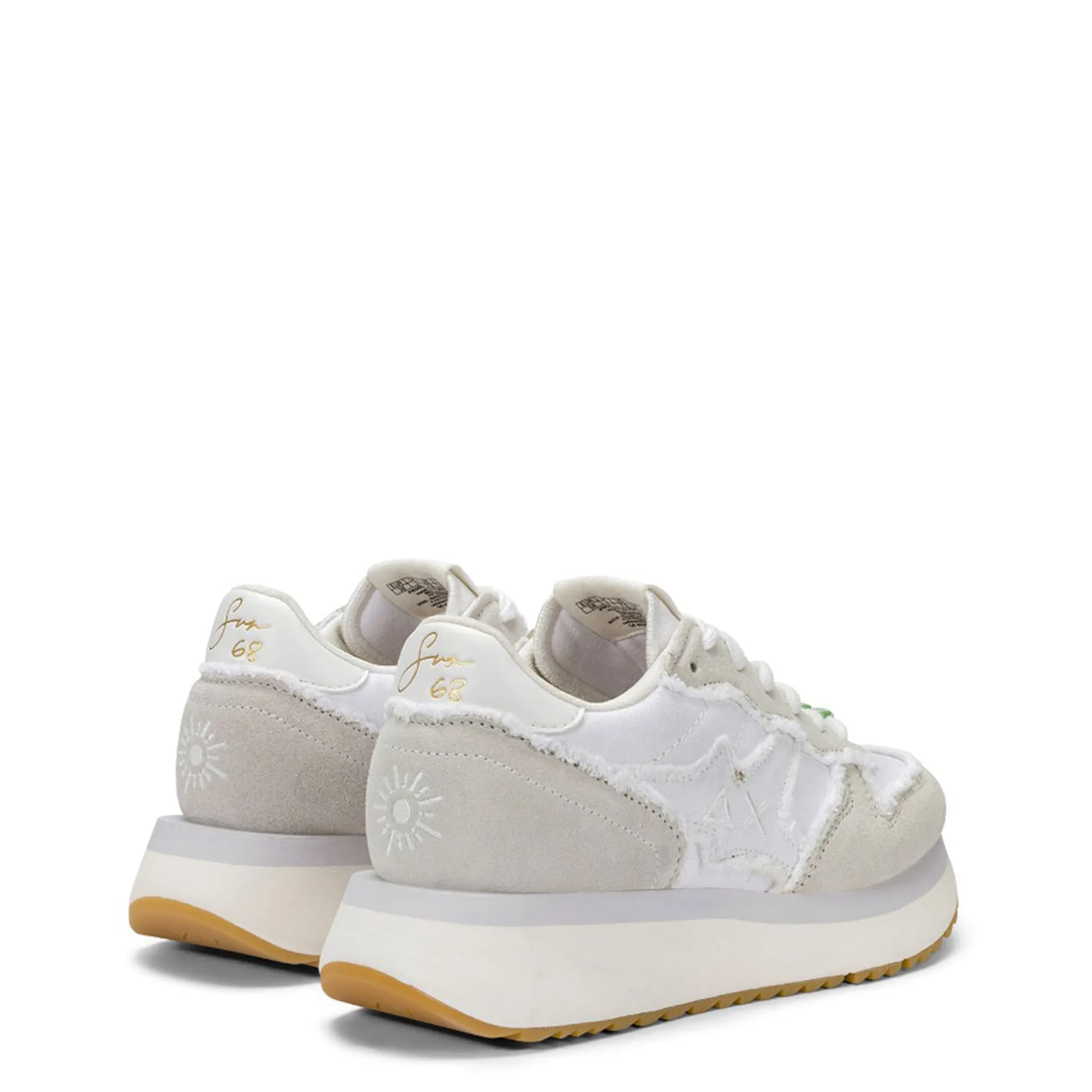 Sun 68 B'Sneakers Big Stargirls Canvas' White Z36223 181665