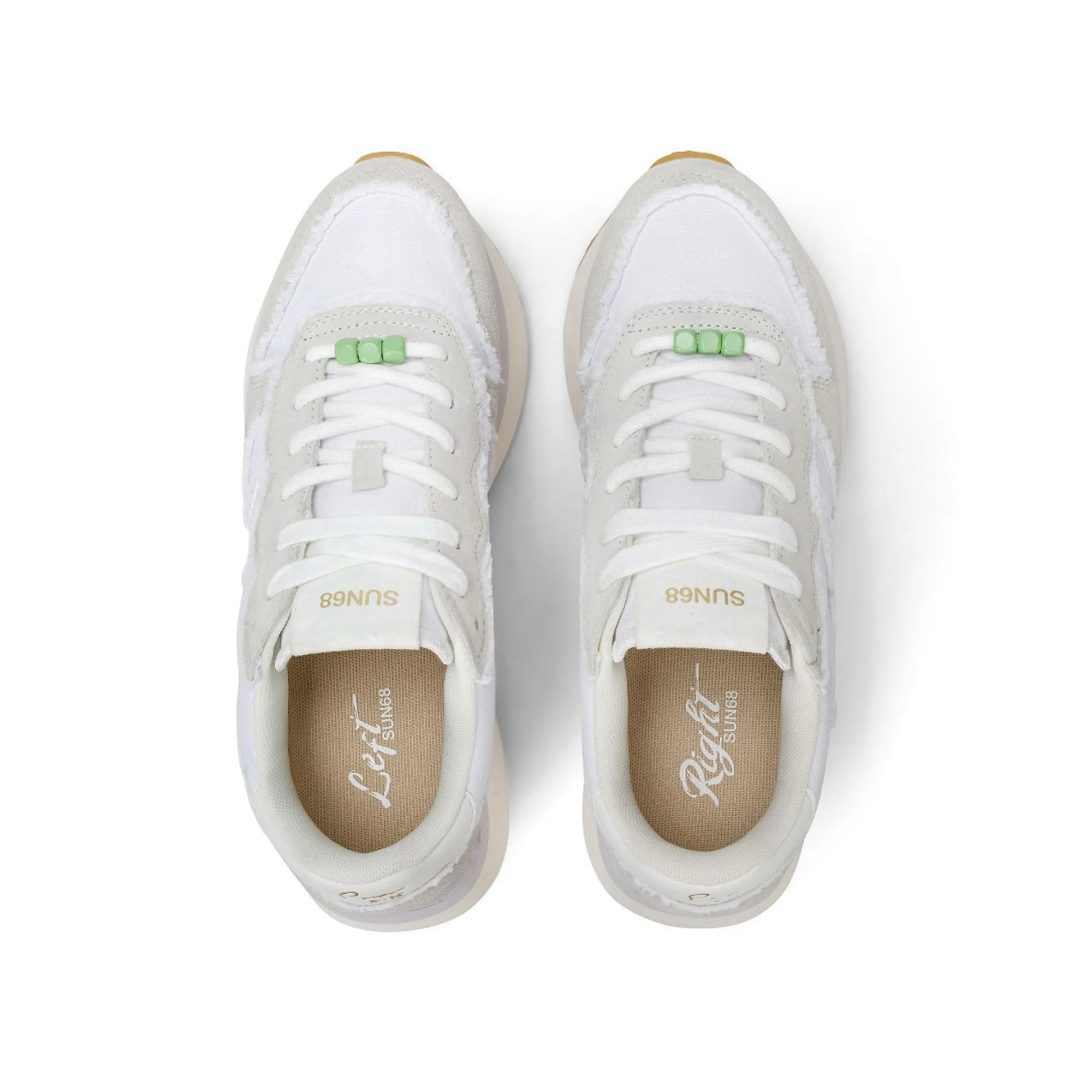 Sun 68 B'Sneakers Big Stargirls Canvas' White Z36223 181666