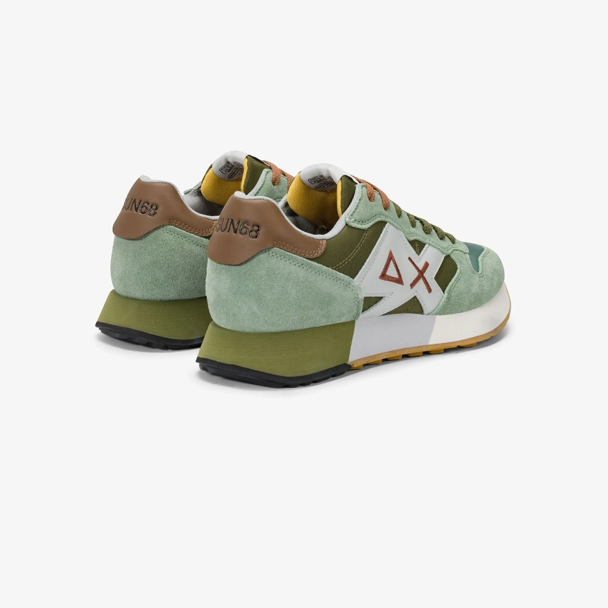 Sun 68 B'Sneakers Jaki 2.0 Bicolor' Sage Green Z36116 175478