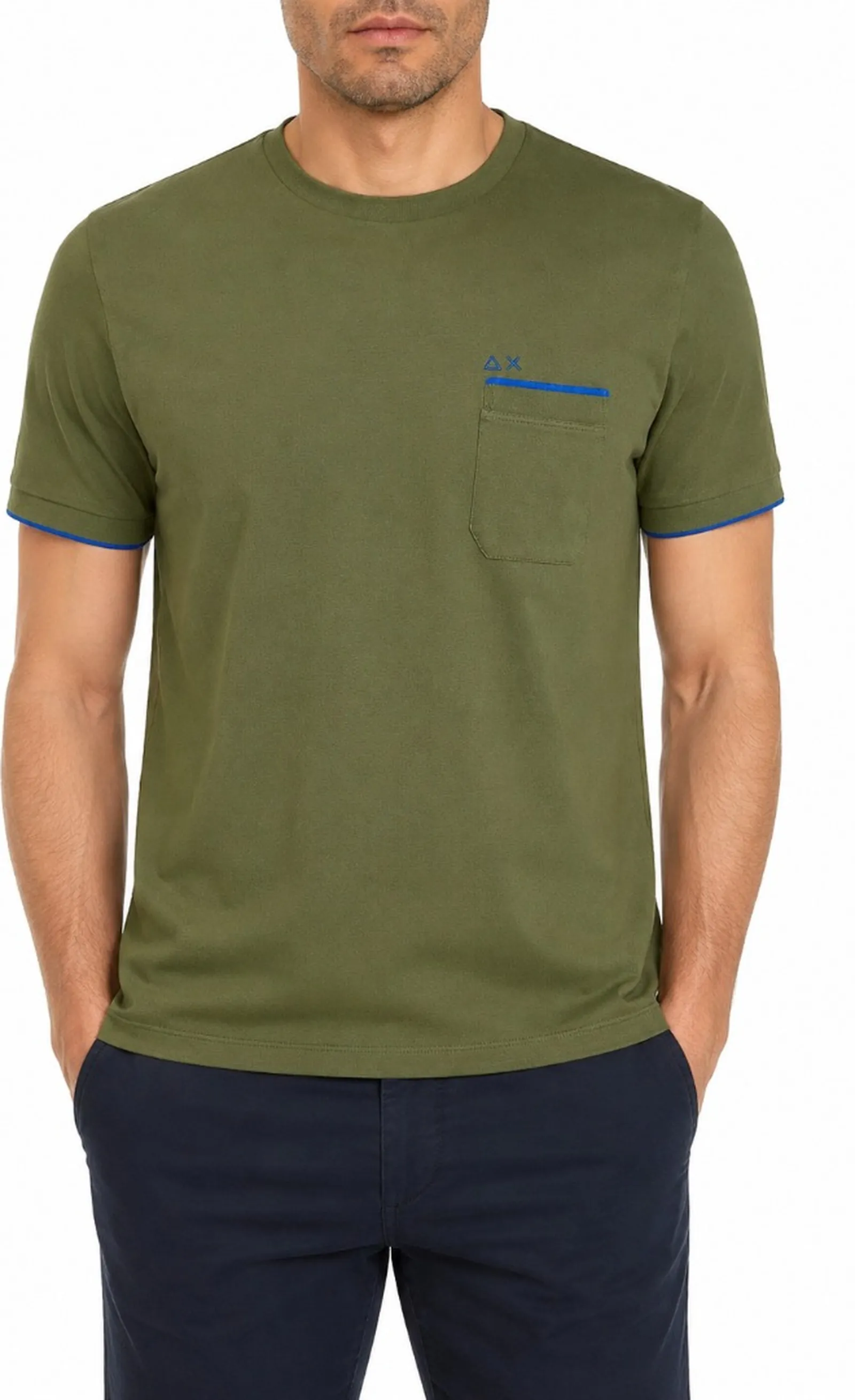 Sun 68 T-Shirt Verde Scuro T36119 183974