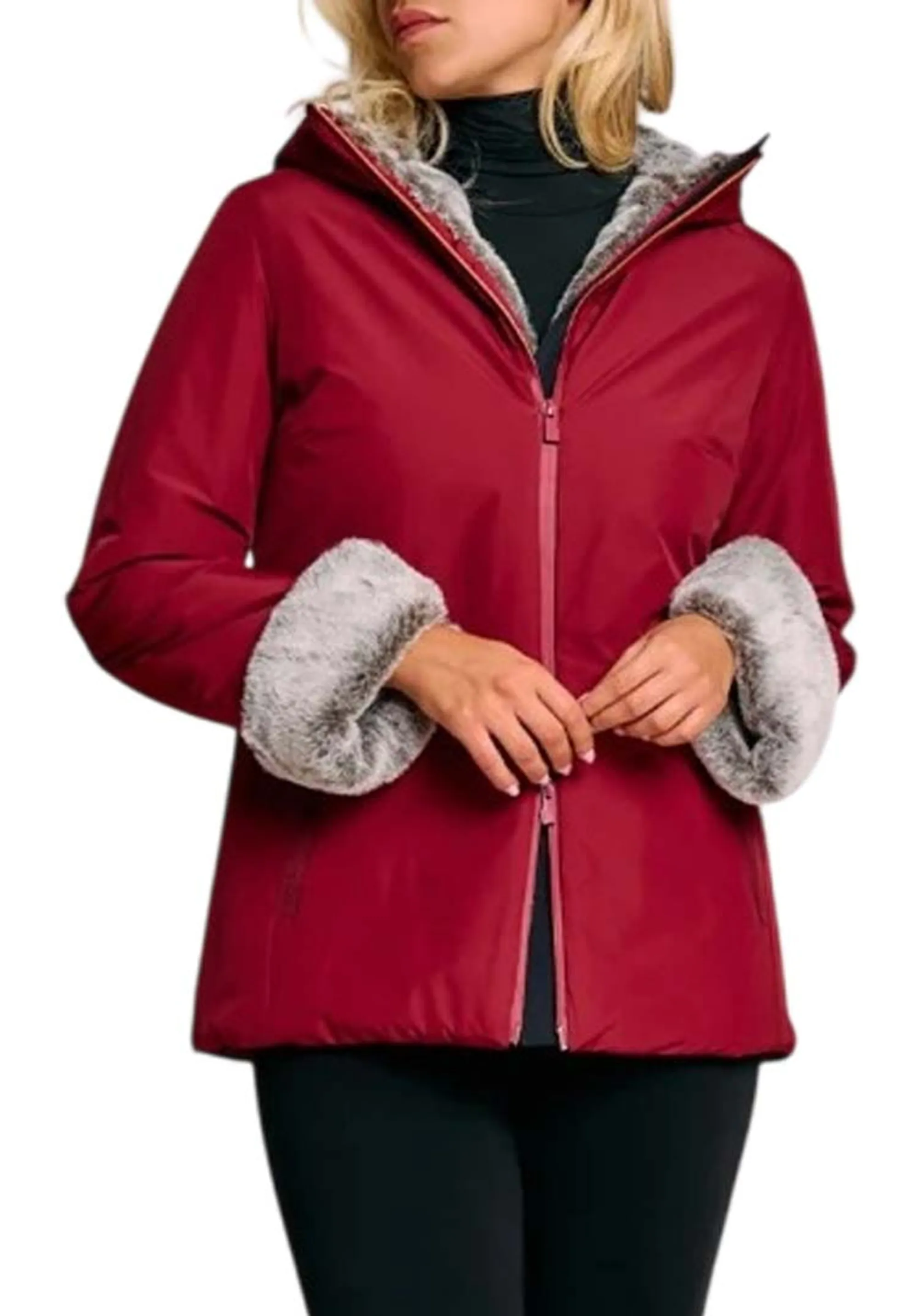 Suns Giubbino Alya Fur Cherry Gbs63023D 169536