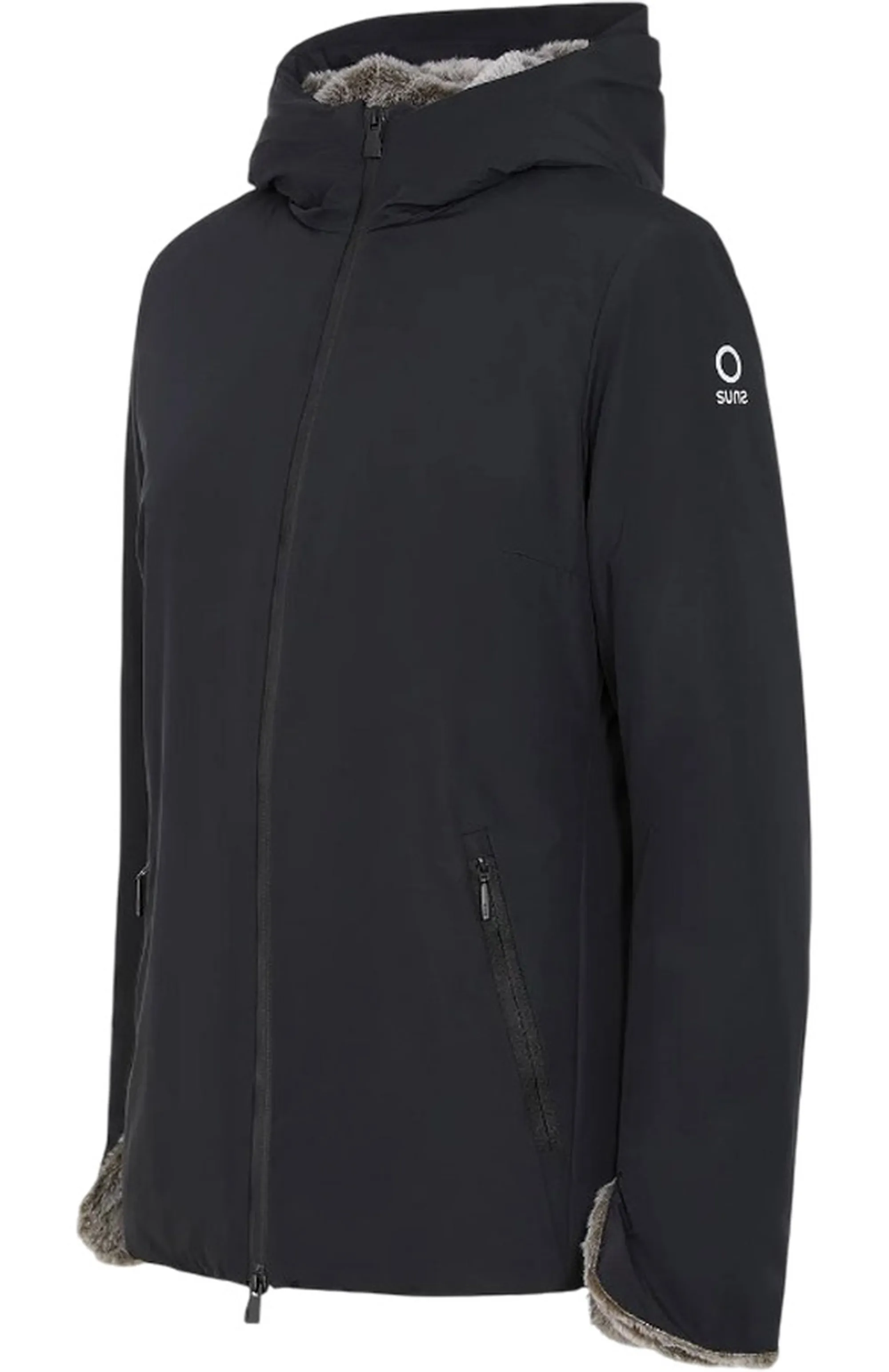 Suns Giubbino Alya Fur Nero Gbs63023D 165301