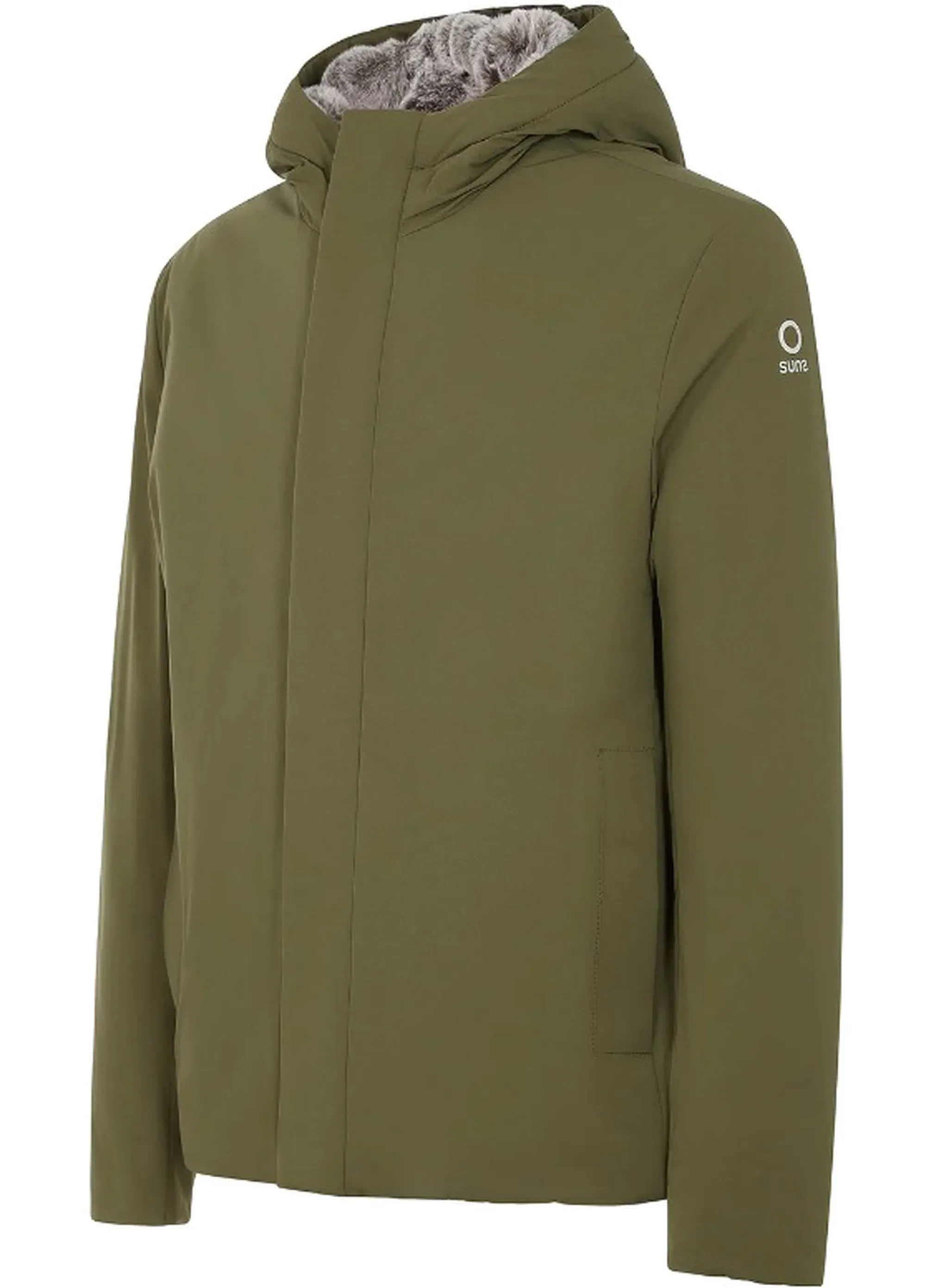 Suns B'Montebianco Fur Jacket' Army Gbs53046U 164366