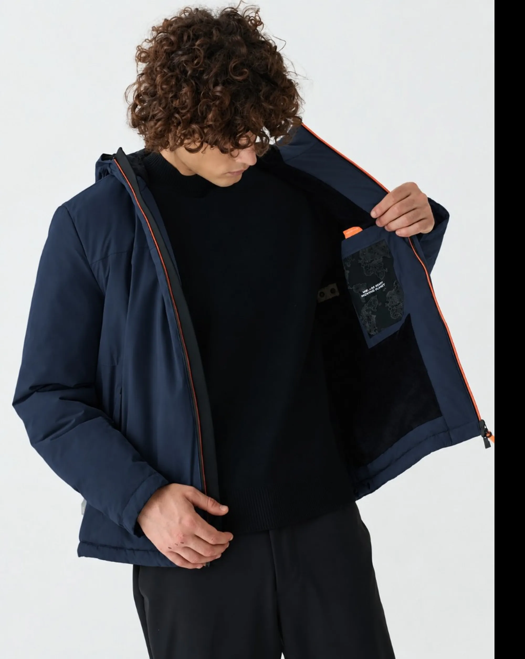 Suns B'Suns Aurelio Velour Jacket' Dark Blue Gbs73037U 197423