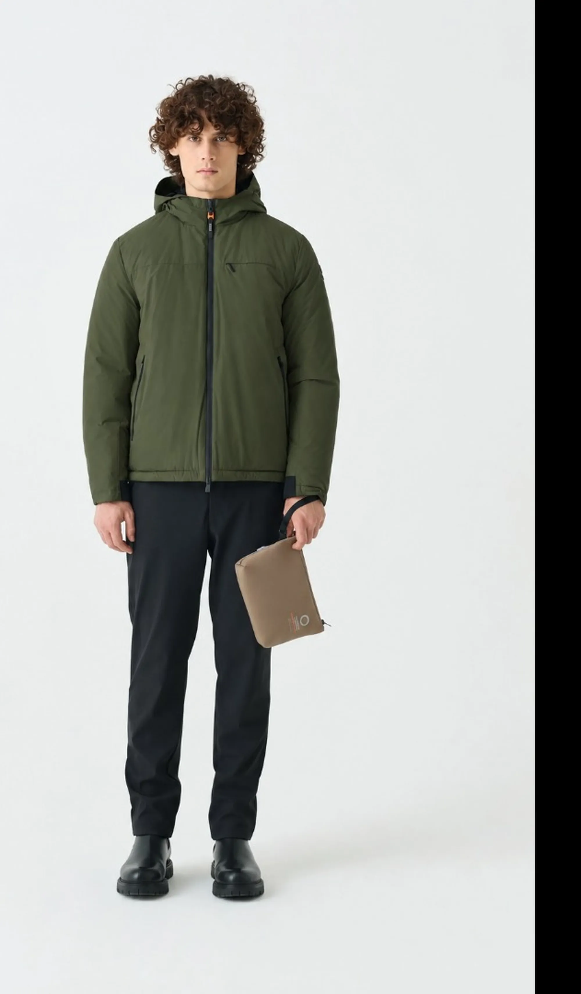 Suns B'Suns Aurelio Velour Jacket' Military Green Gbs73037U 197424
