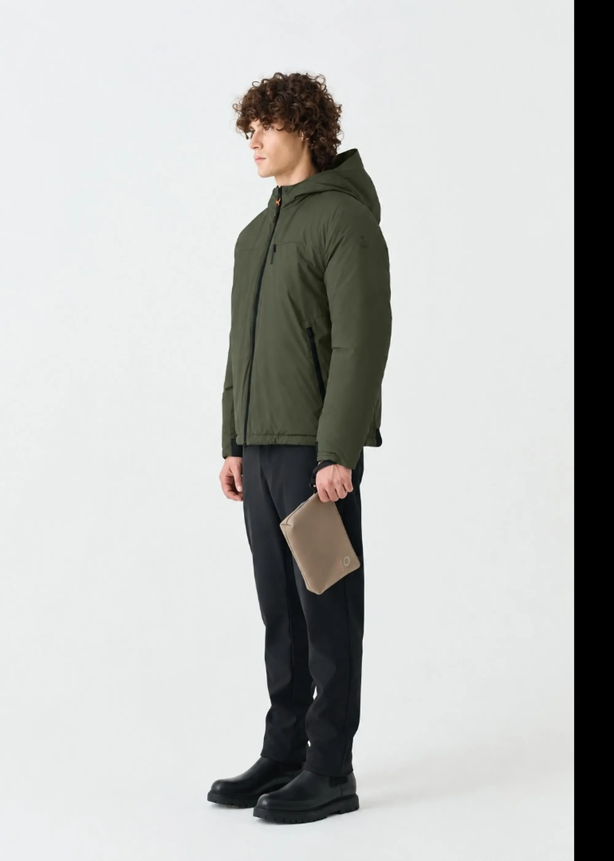 Suns B'Suns Aurelio Velour Jacket' Military Green Gbs73037U 197426
