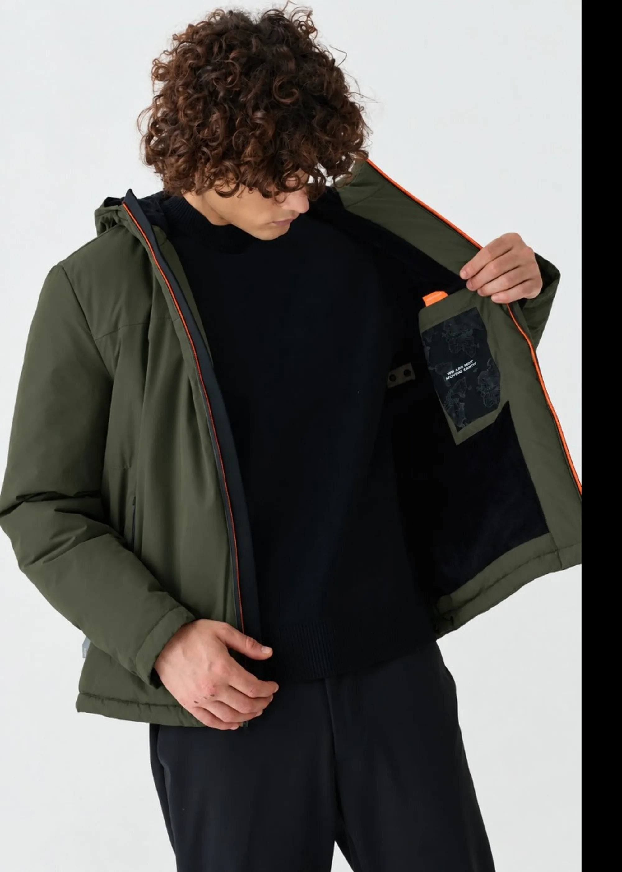 Suns B'Suns Aurelio Velour Jacket' Military Green Gbs73037U 197427
