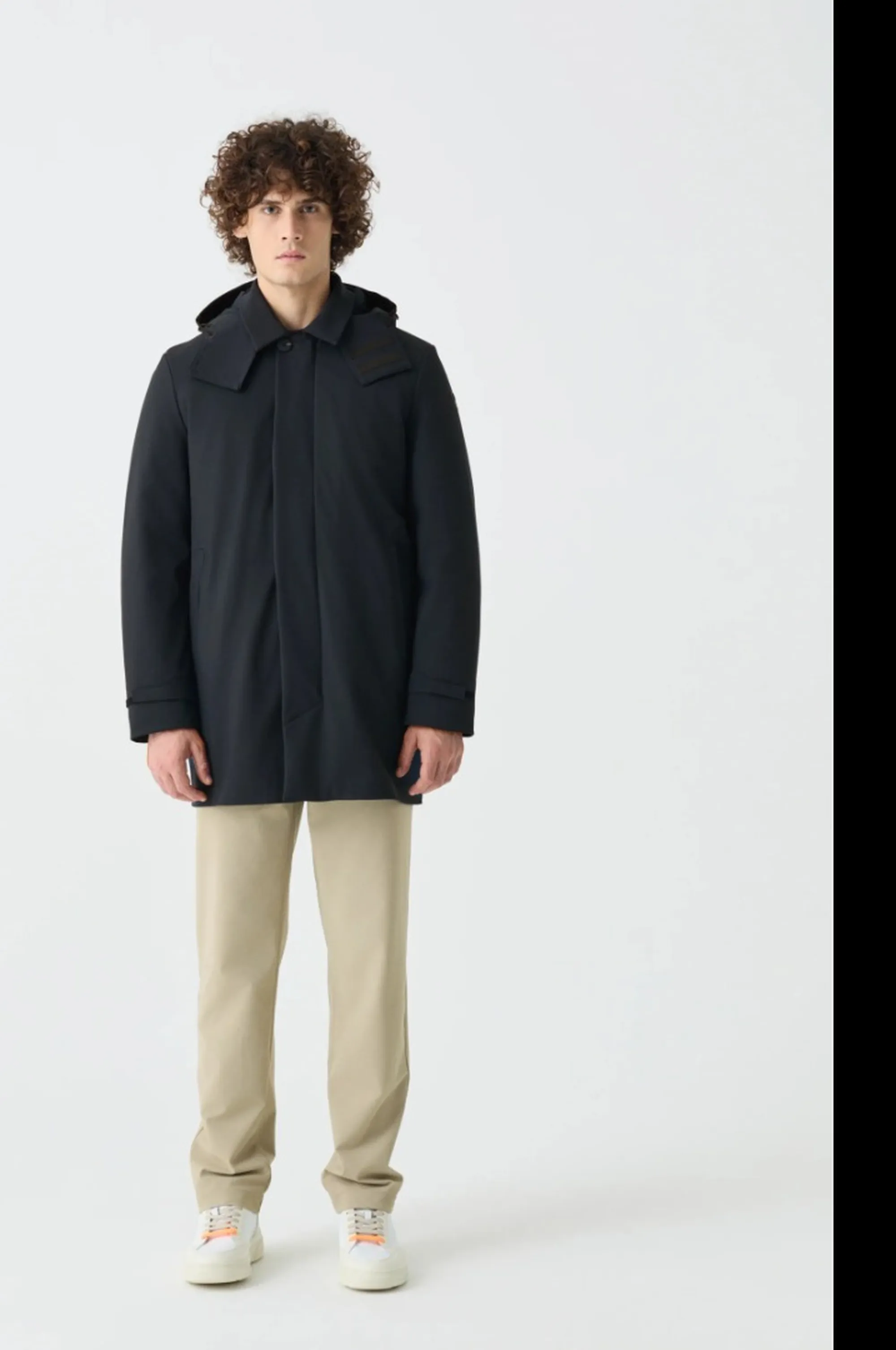 Suns B'Suns Hooded Long Jacket' Black Gbs73027U 197361