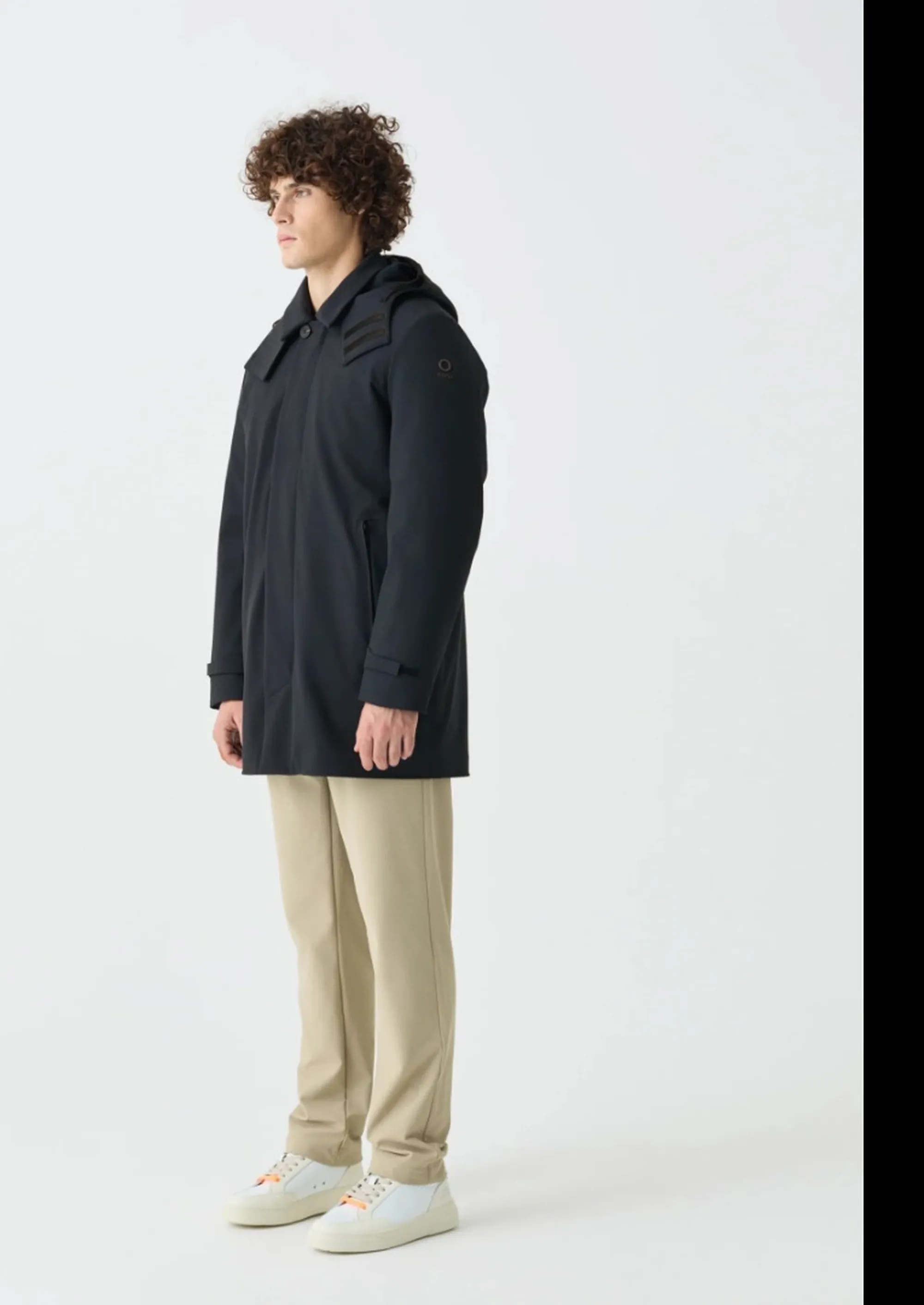 Suns B'Suns Hooded Long Jacket' Black Gbs73027U 197362