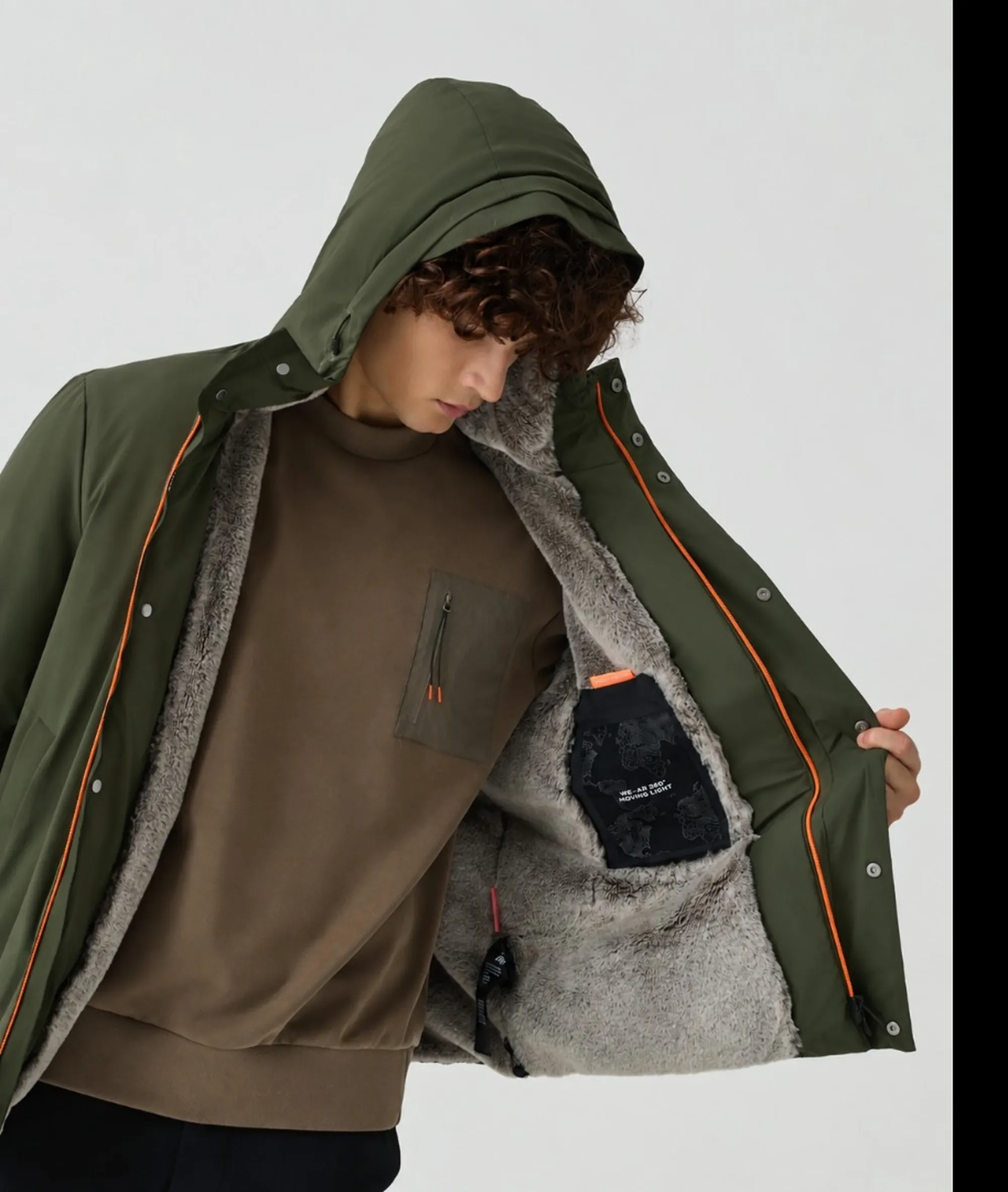 Suns Giubbino Suns Montebianco Fur Verde Militare Gbs73040U 197428