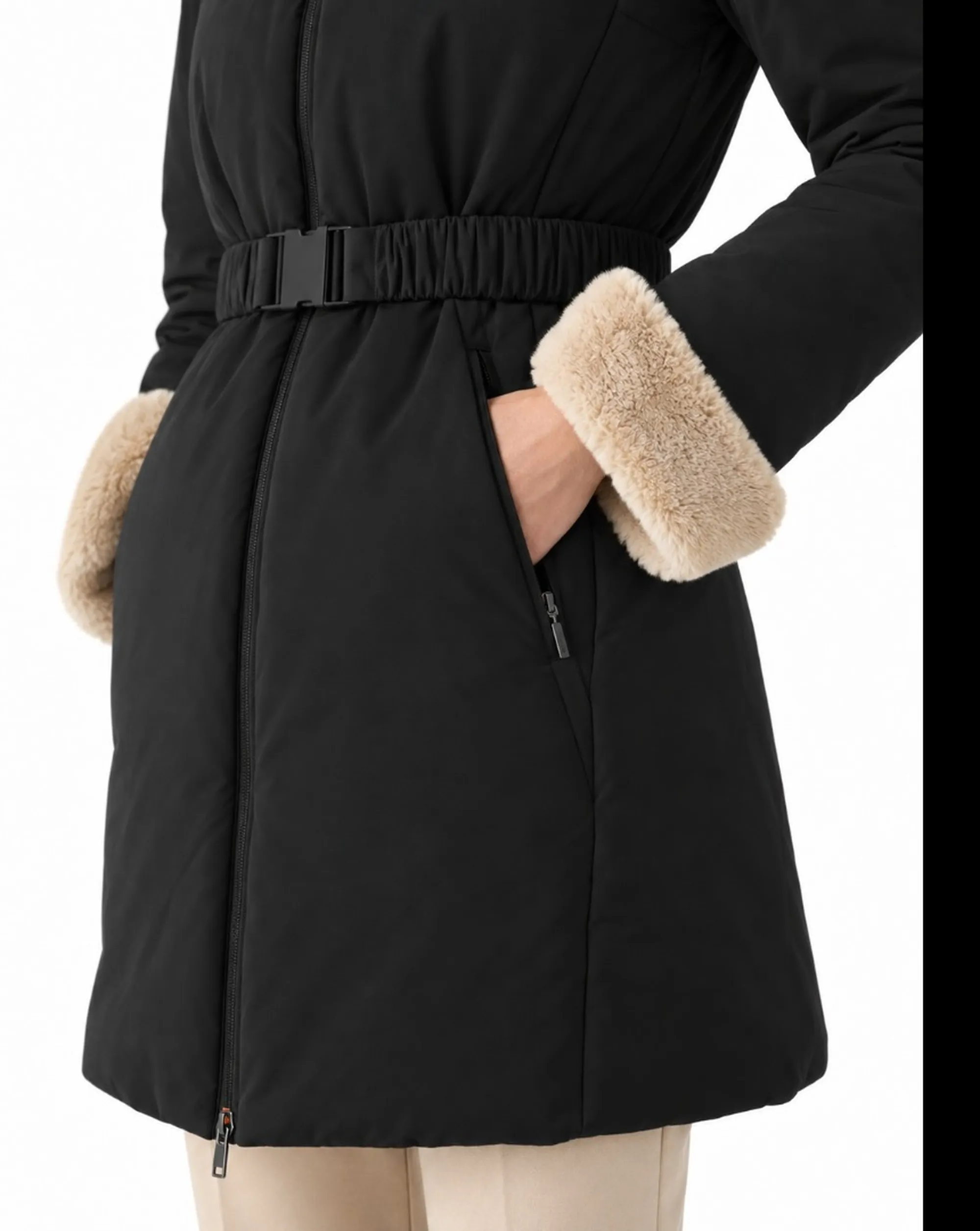 Suns Giubbino Suns Situla Fur Nero Gbs73033D 197187
