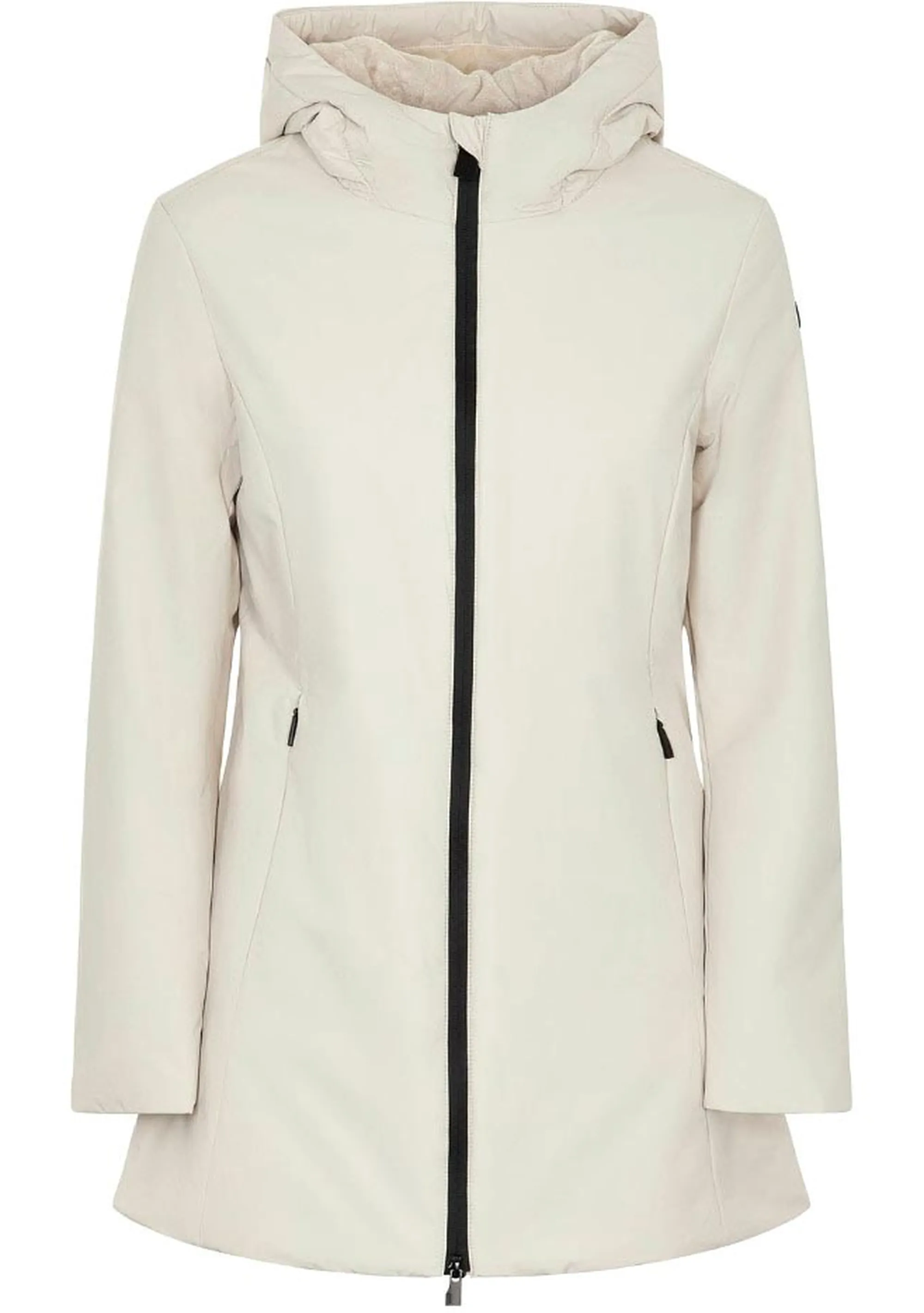 Suns Parka Aurelia Long Velour Bianco Gbs53004D 165170