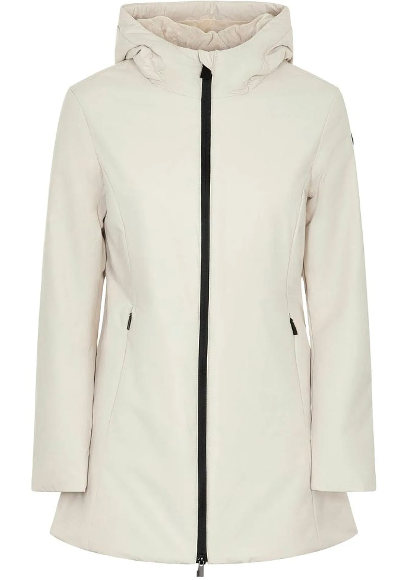 Suns Parka Aurelia Long Velour Bianco Gbs53004D 165170