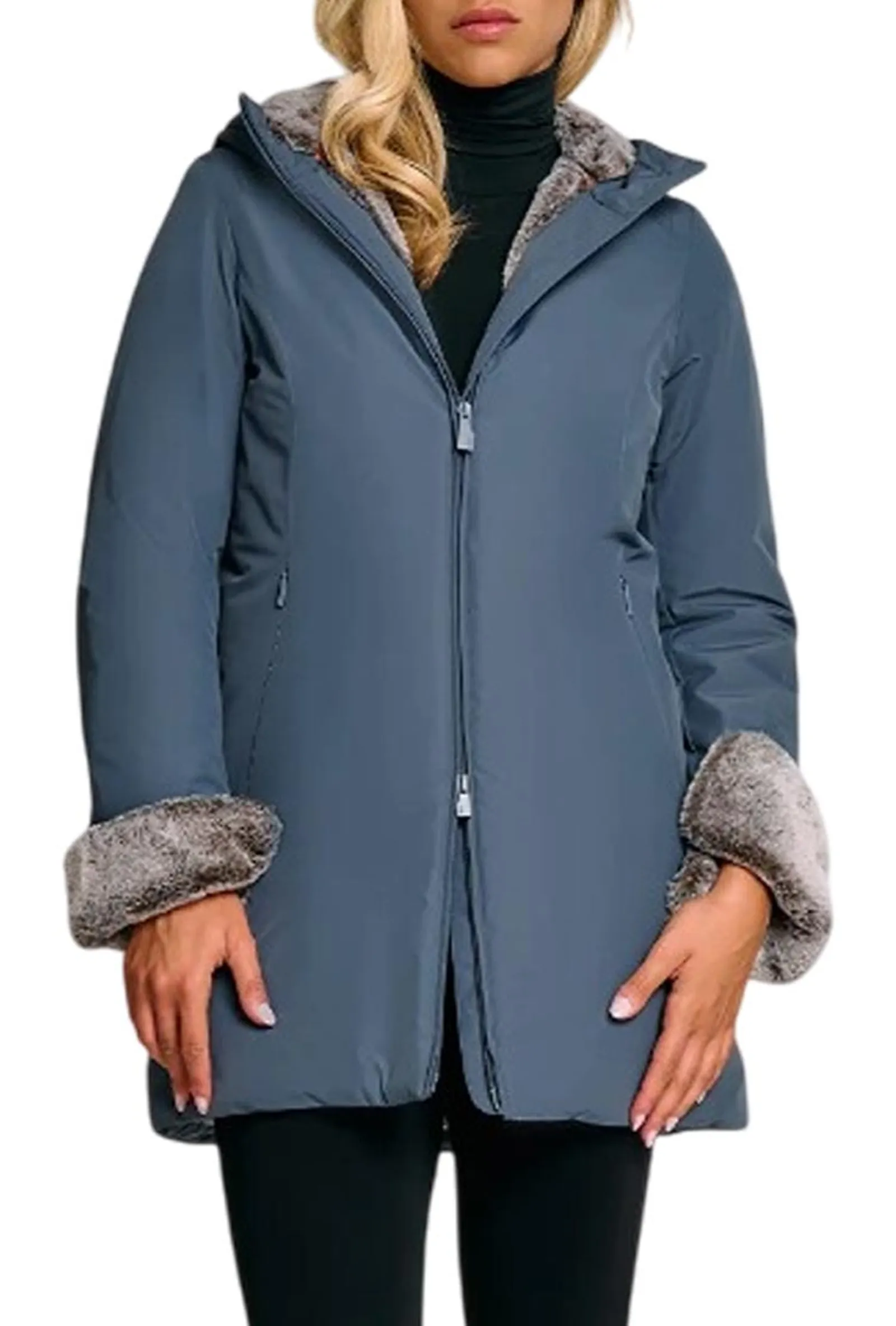 Suns Parka Marmolada Fur Asfalto Gbs53020D 165186