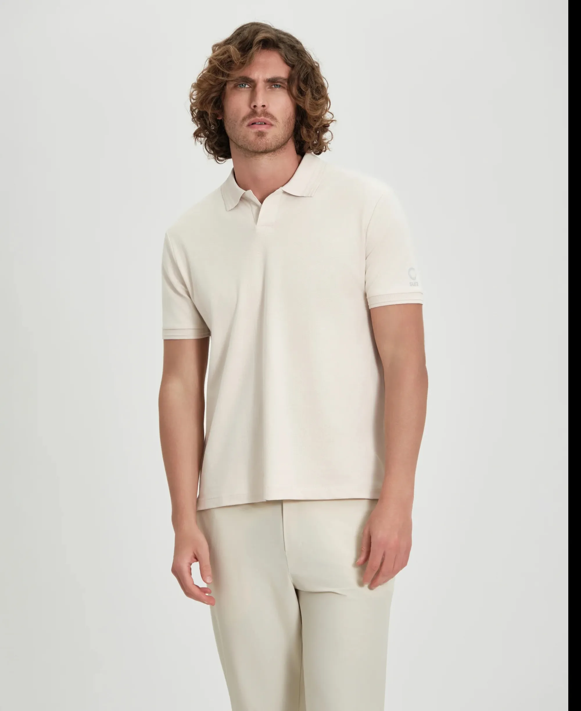 Suns B'Polo Federico Label' Beige Pls61009U 173723