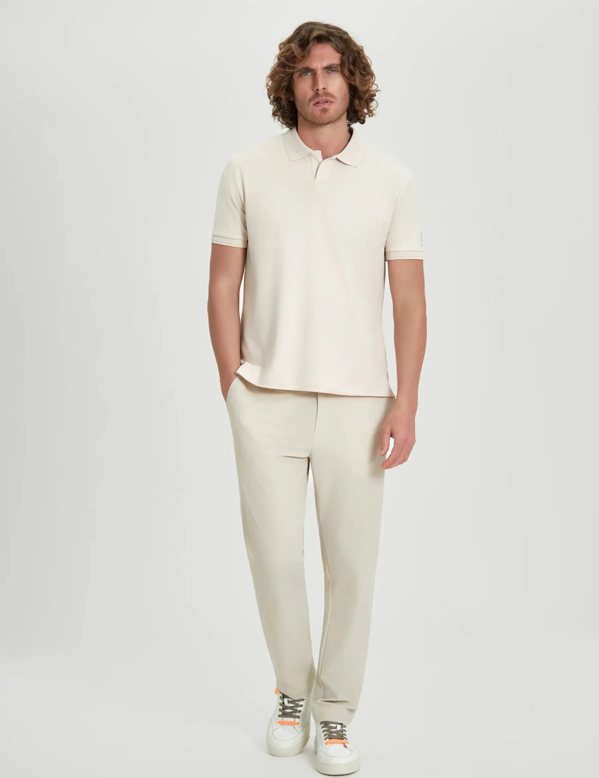 Suns B'Polo Federico Label' Beige Pls61009U 173725