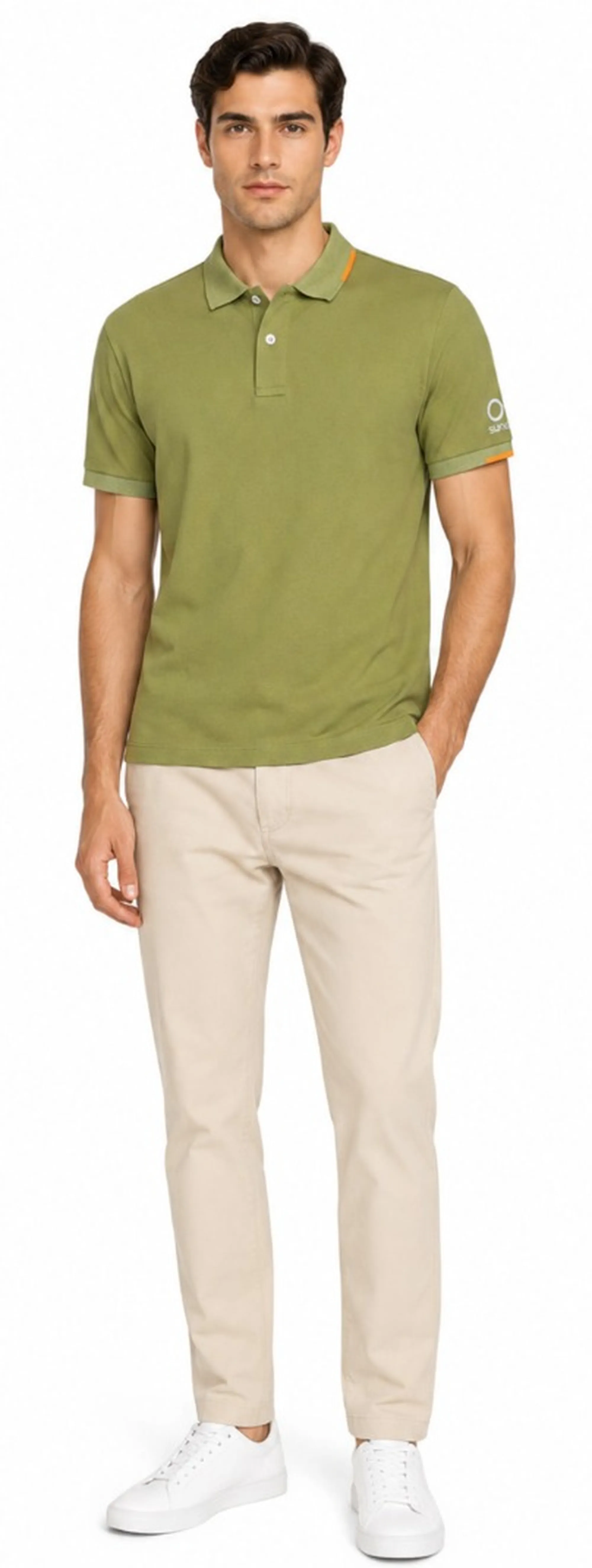 Suns B'Polo Federico Tag' Olive Pls61008U 183936
