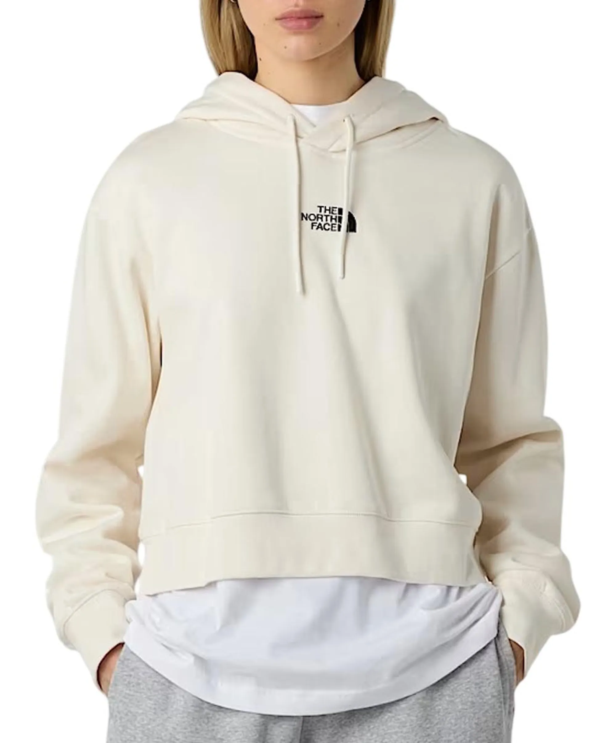 The North Face Felpa Essential Bianco Sporco Nf0A89Ex 168688