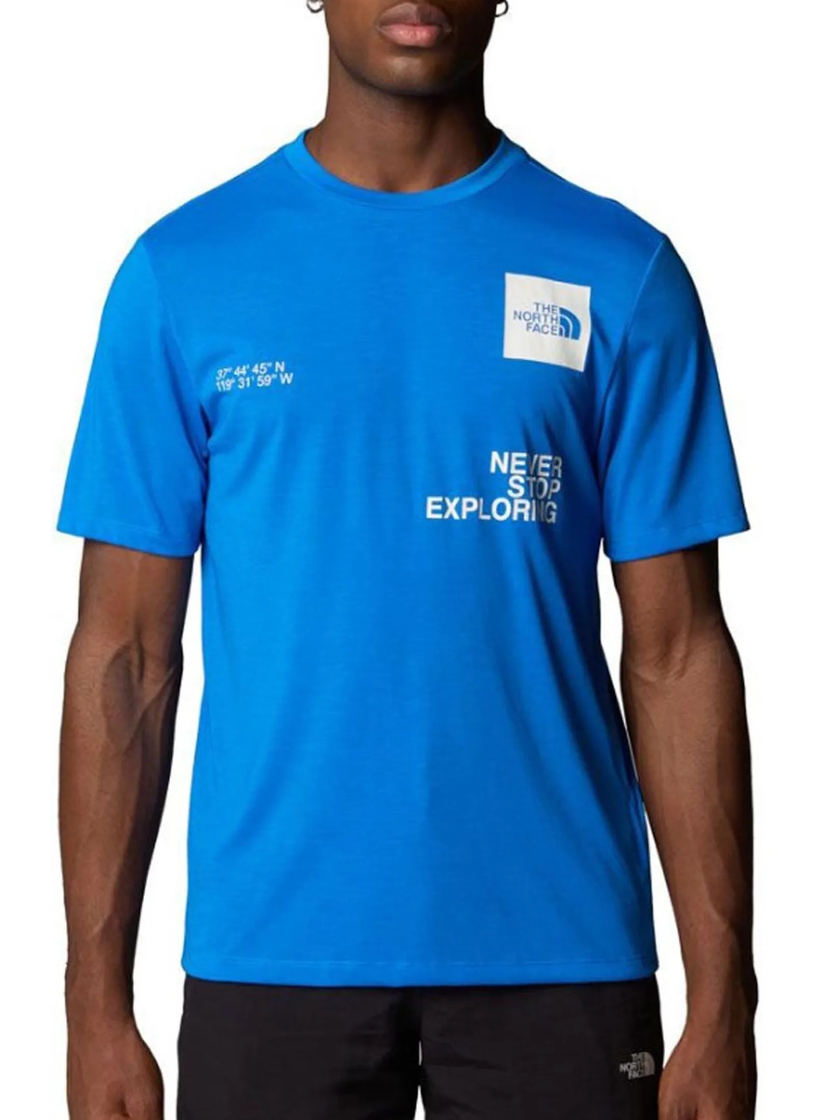 The North Face T-Shirt Foundation Mountain Blu Nf0A8Bqx 151258