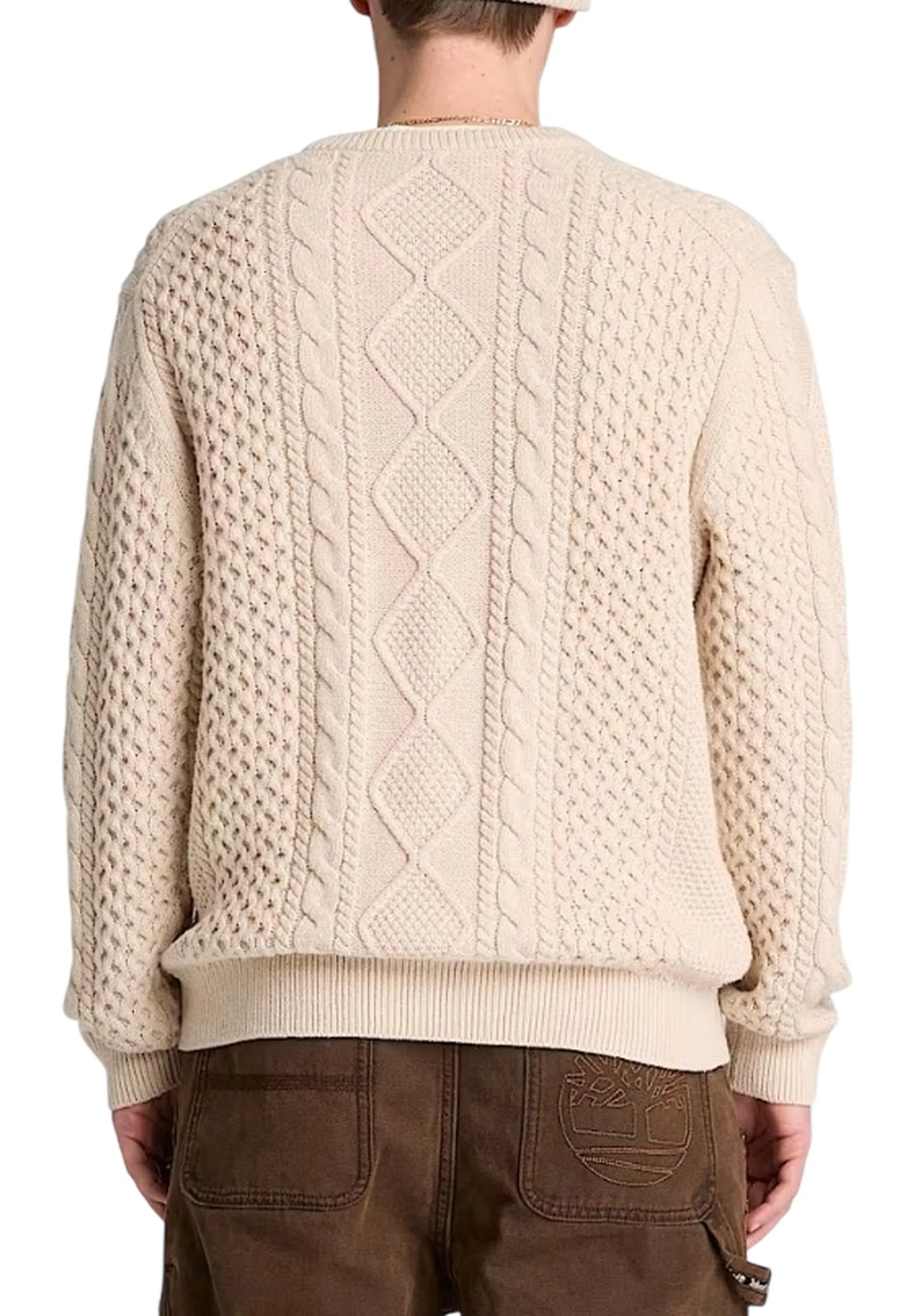 Timberland Maglione A Trecce Philips Brook Beige Tbc0Yhd4546 193918