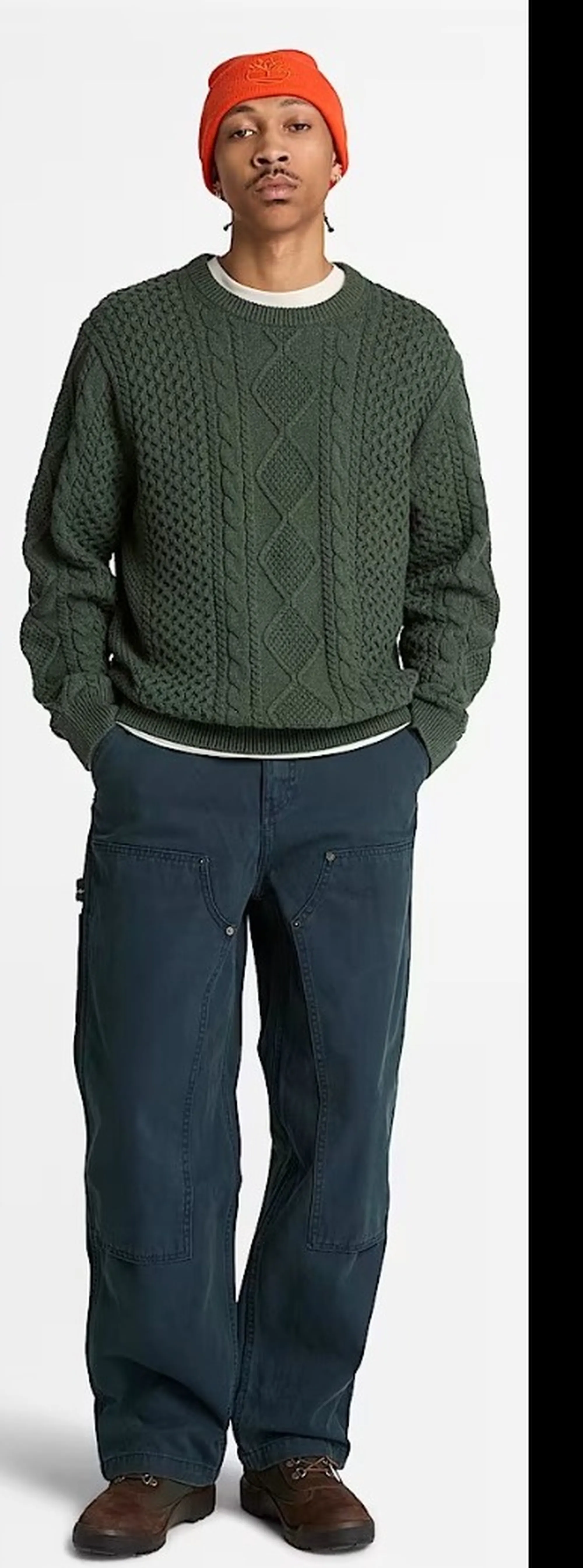 Timberland B'Philips Brook Cable Knit Sweater' Green Tbc0Yhd4Alb 192500